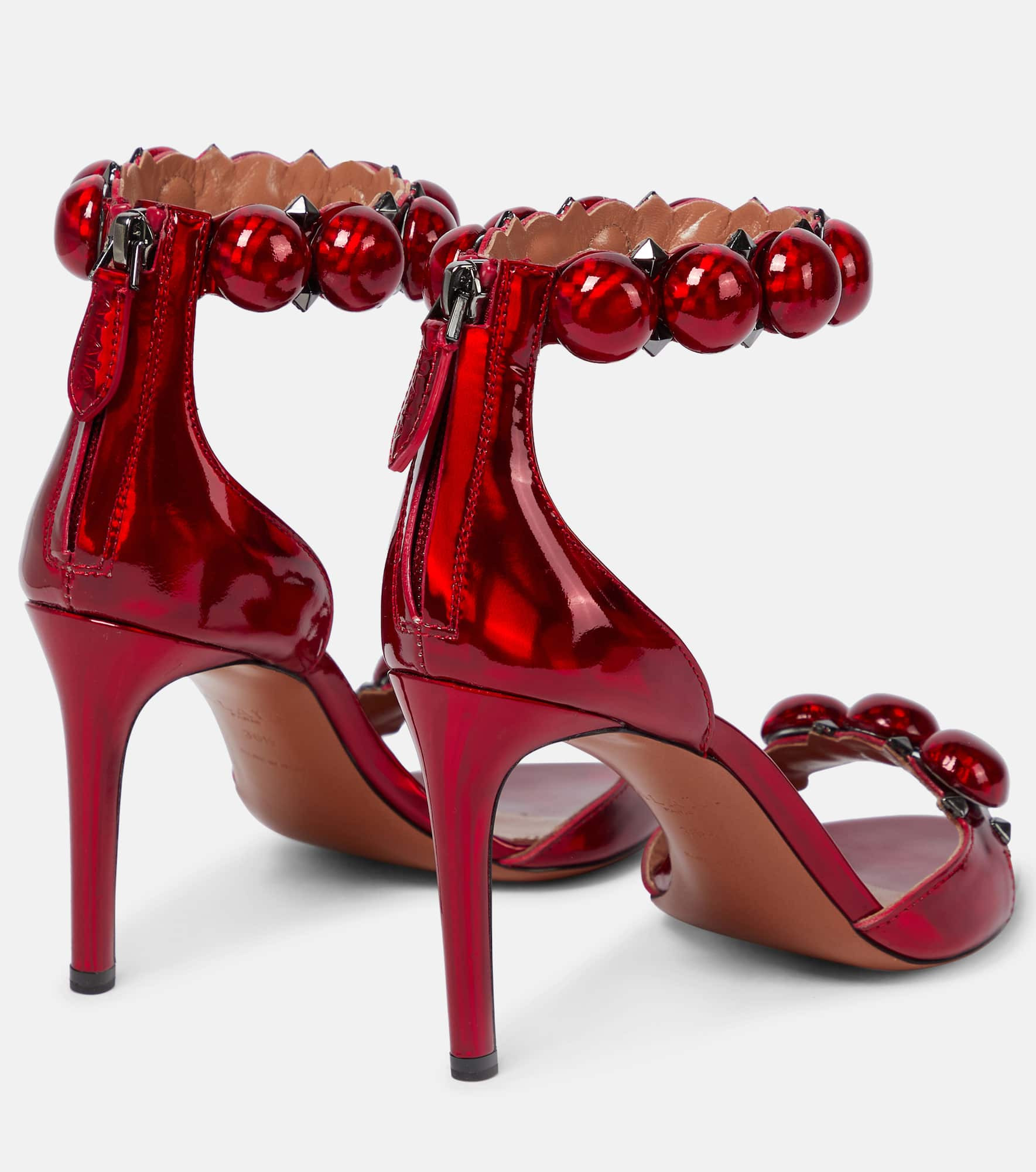 La Bombe 90 patent leather sandals - 3