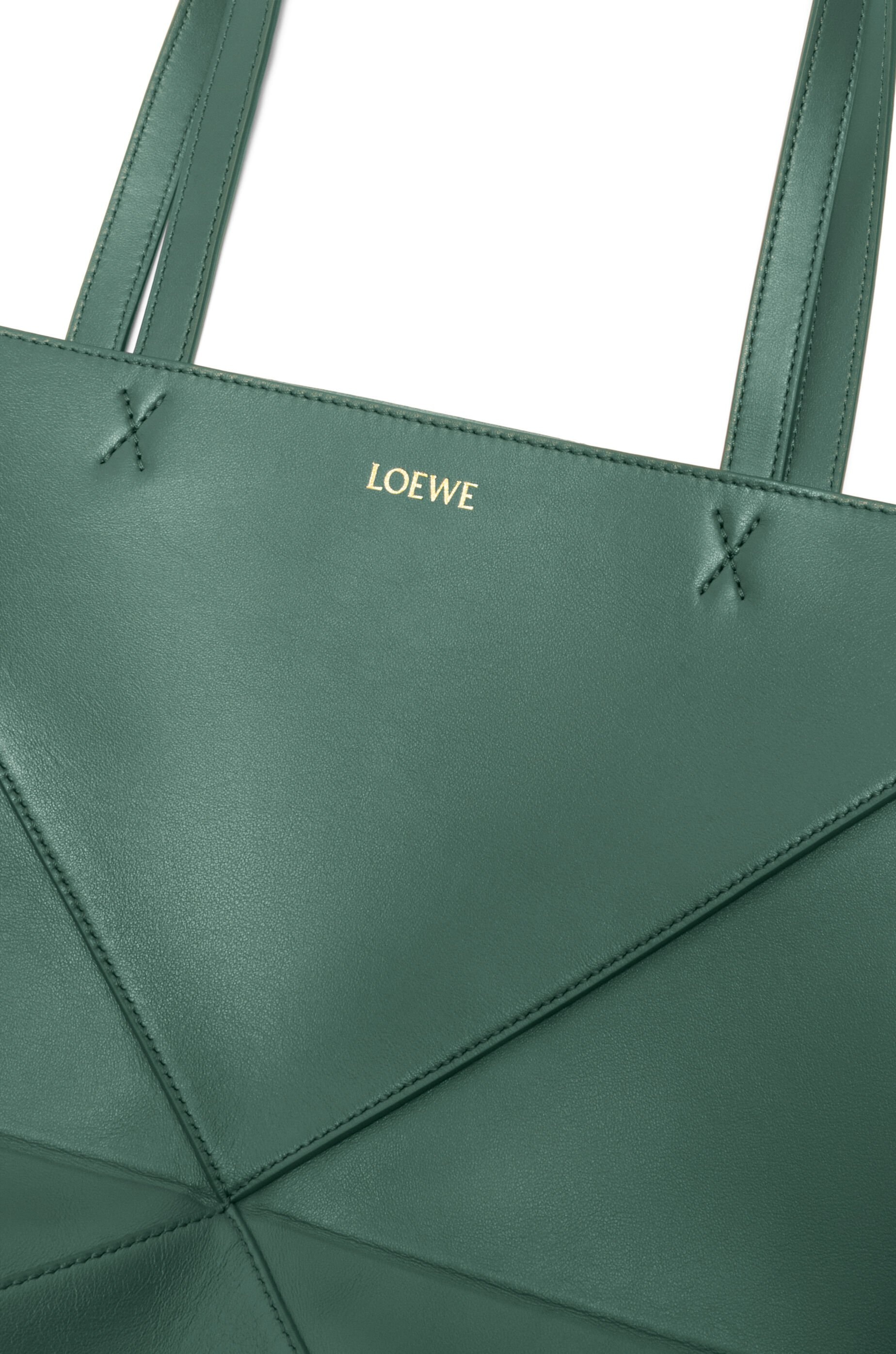 Medium Puzzle Fold tote in shiny calfskin - 9