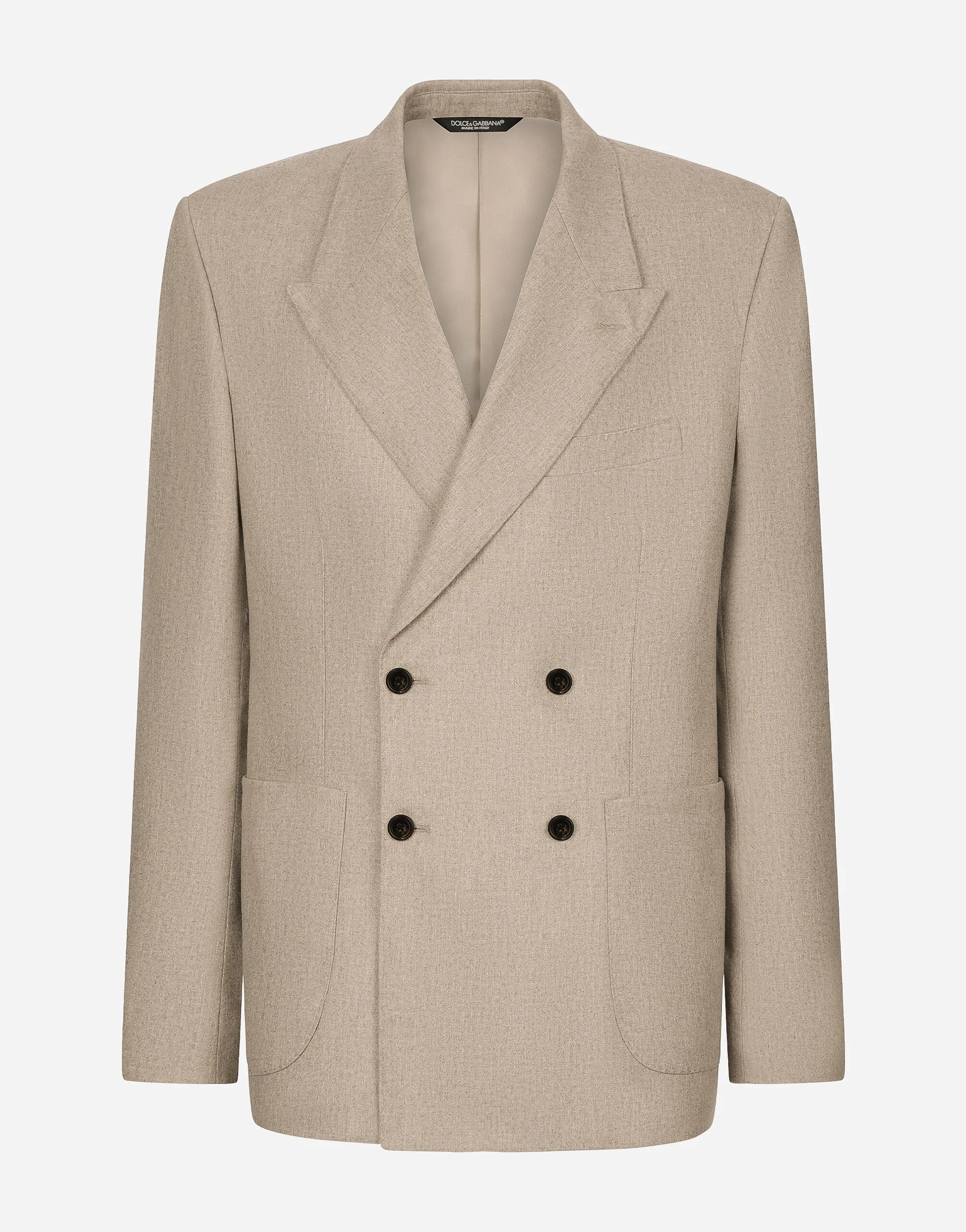 Deconstructed double-breasted cashmere jacket - 1