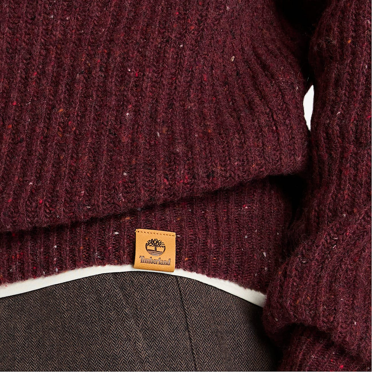 Men's Chunky Yarn Crewneck Sweater - 4