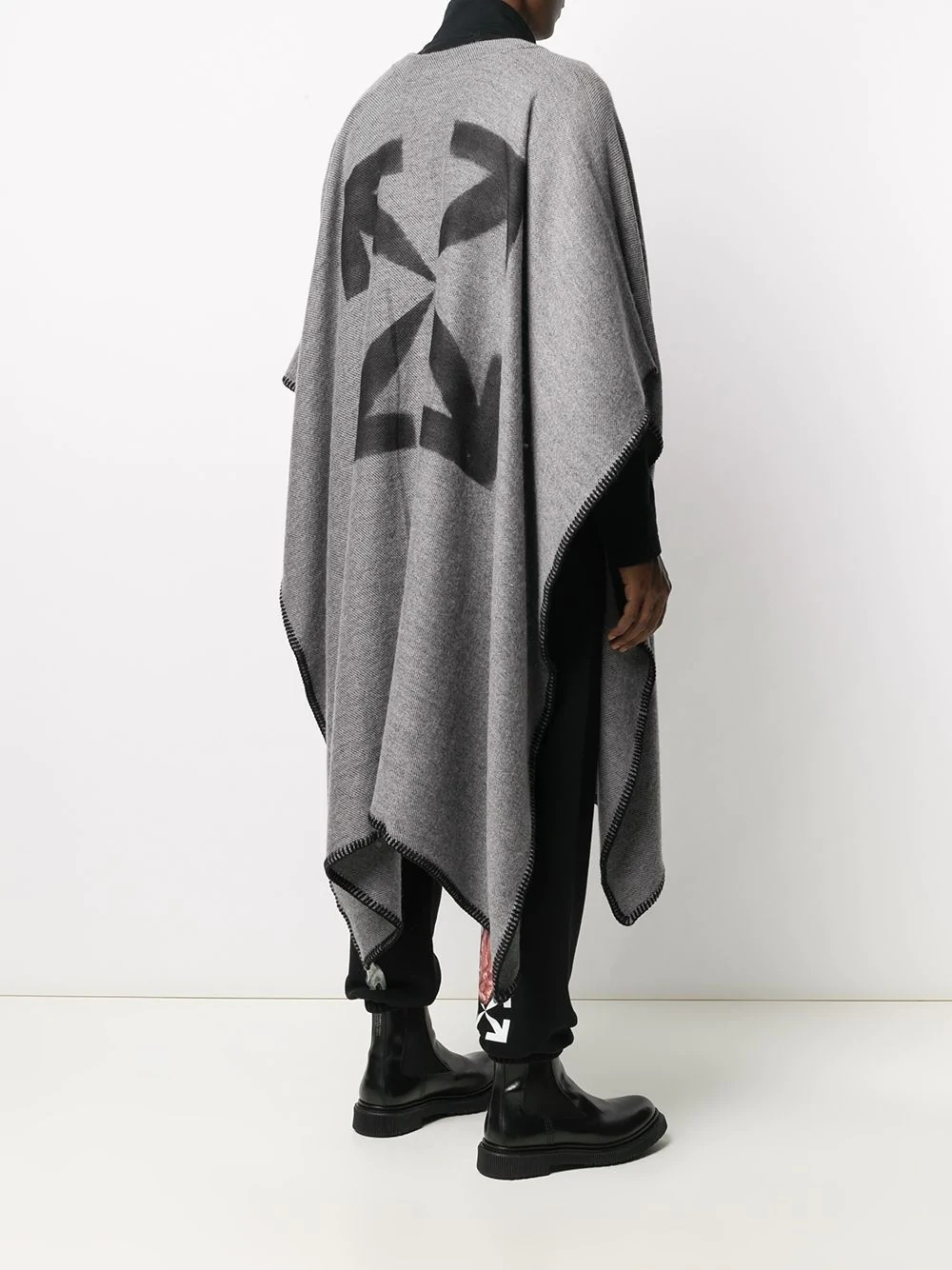 oversized Arrows poncho - 4