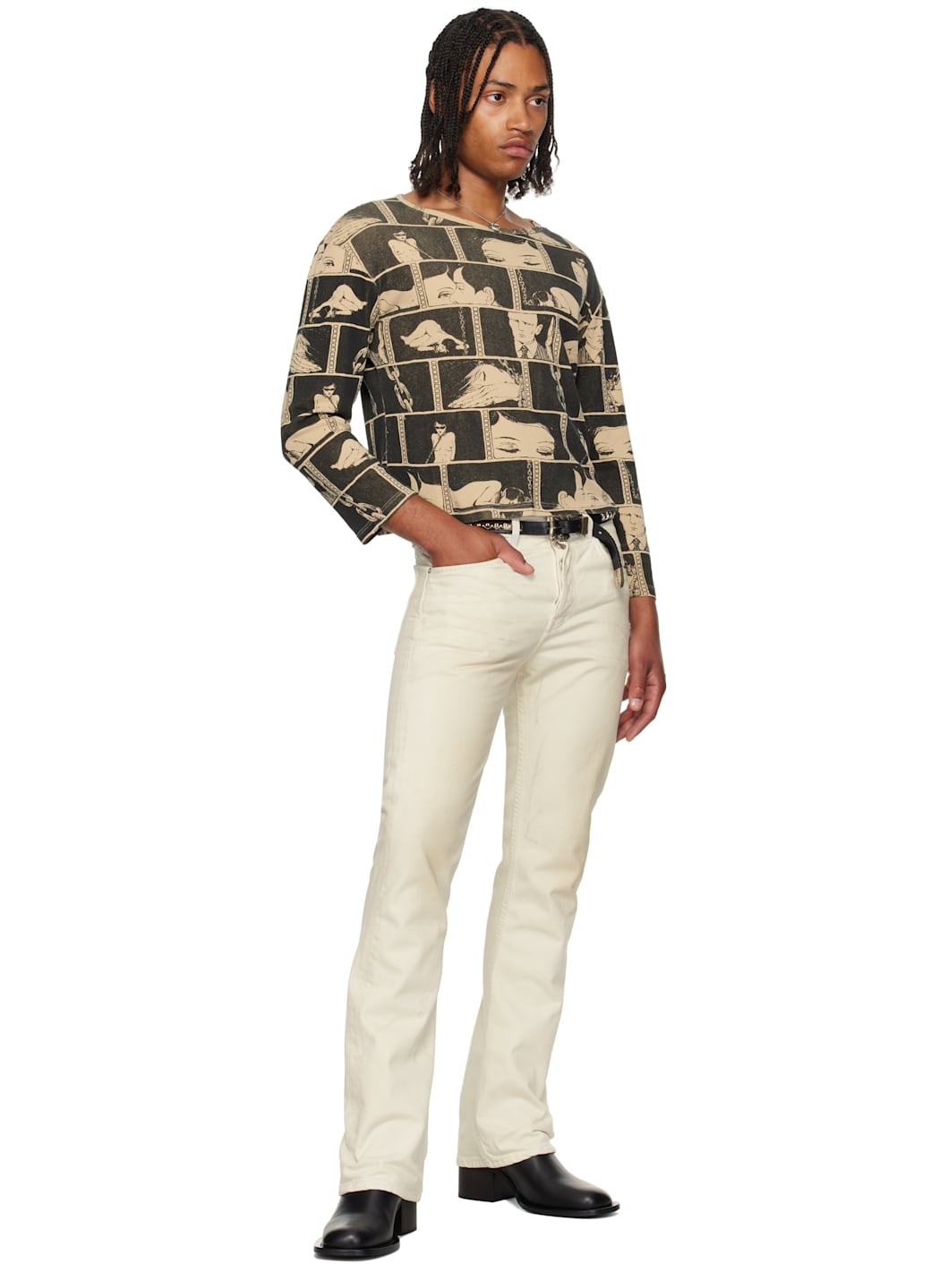 Off-White Classic Flare Leg Jeans - 5