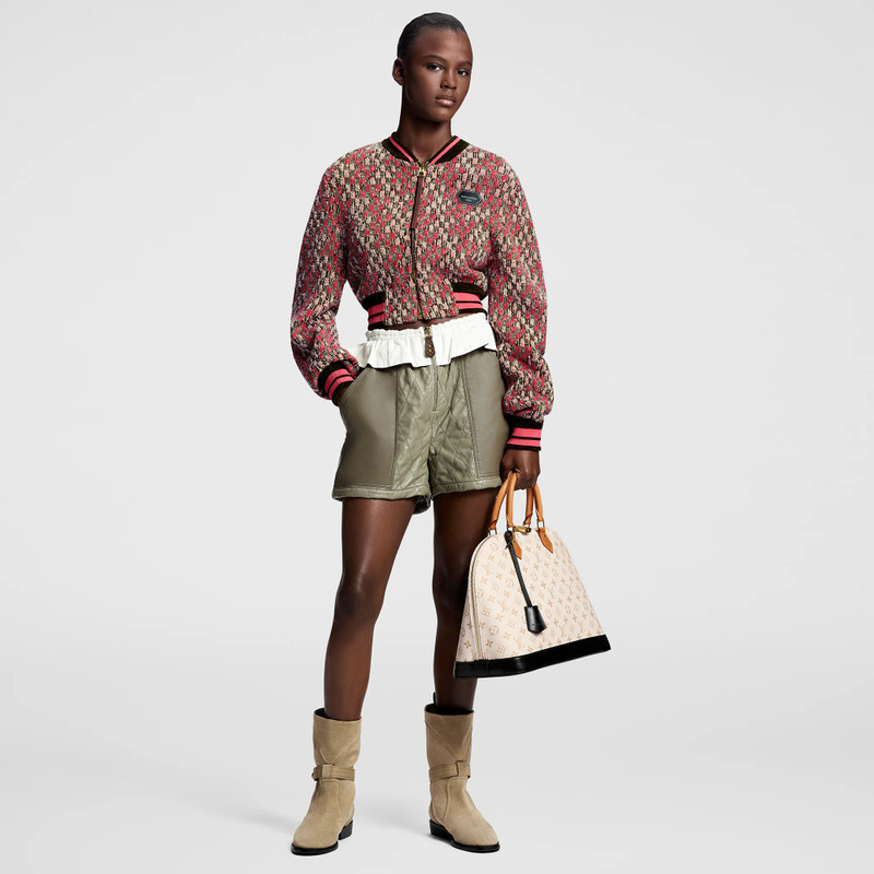 Louis Vuitton Damier Tweed Cropped Bomber Jacket outlook
