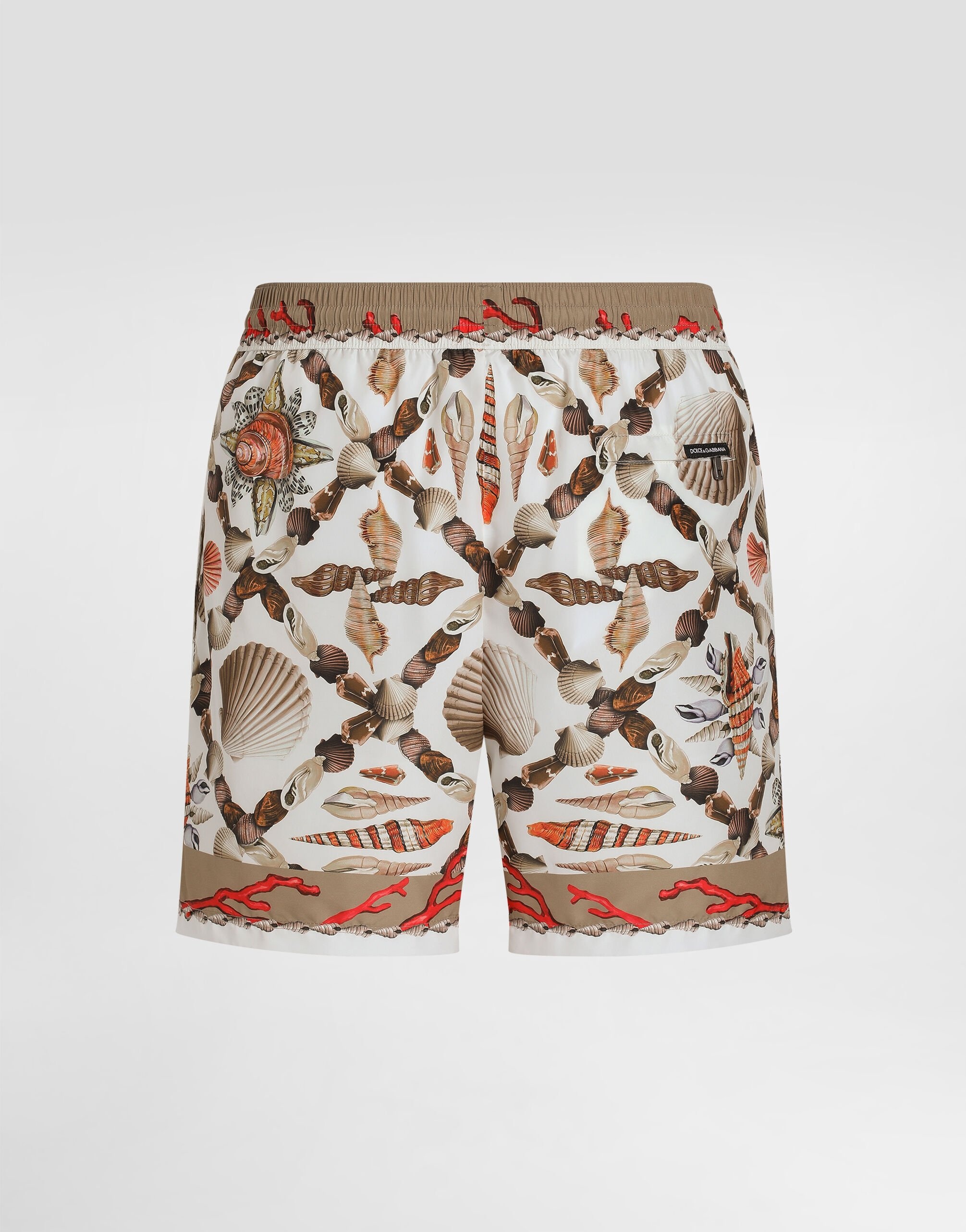 Shell-print medium swim boxer shorts - 3