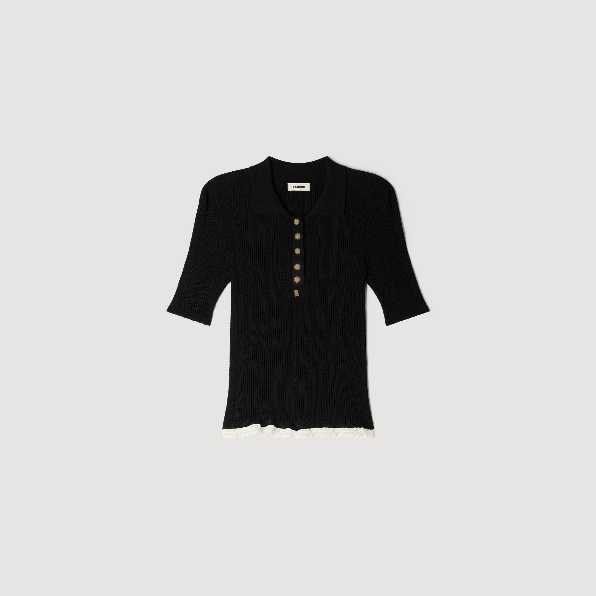 KNIT POLO SHIRT - 1