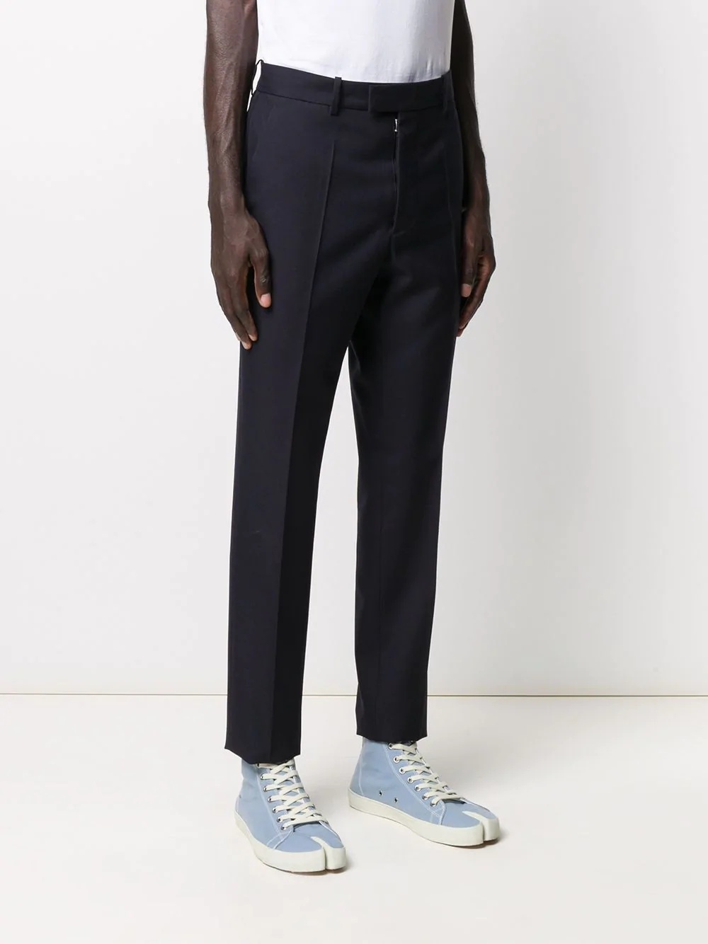 tapered leg tailored trousers - 3