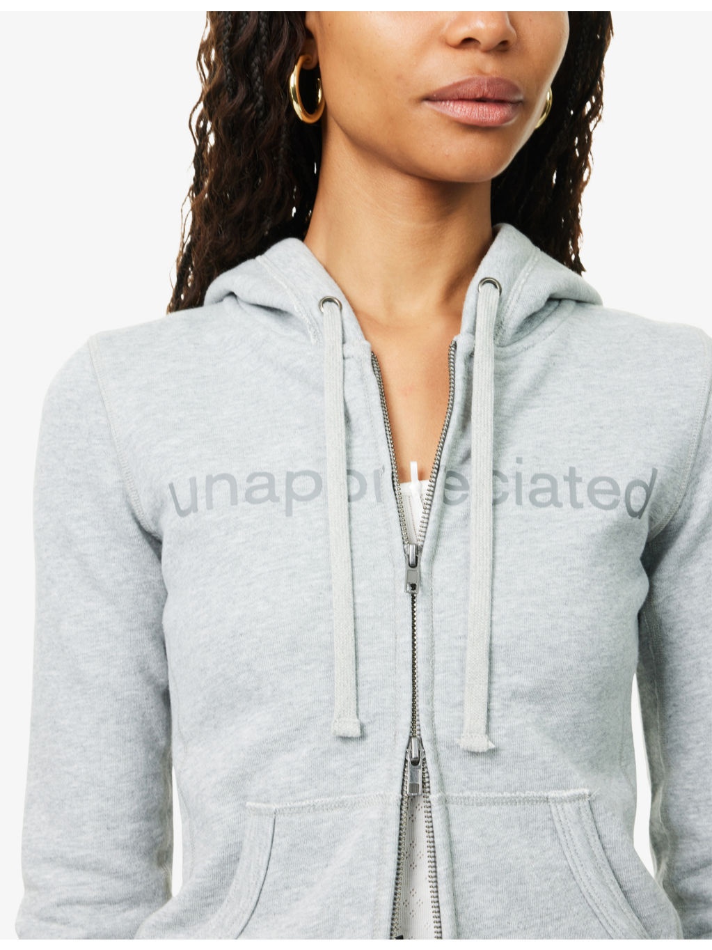 Unappreciated Zip-Up Cotton-Jersey Hoody - 5