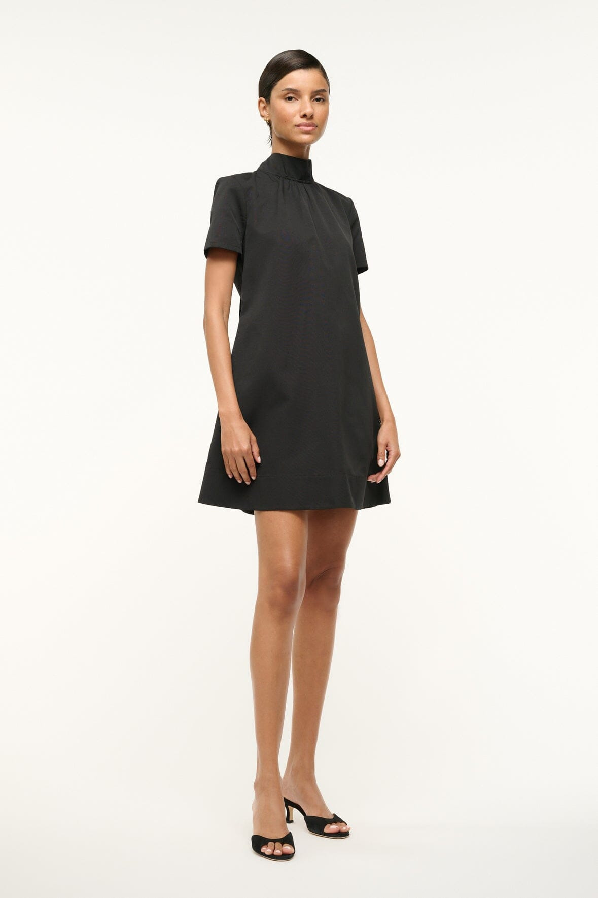 STAUD MINI ILANA DRESS BLACK - 4