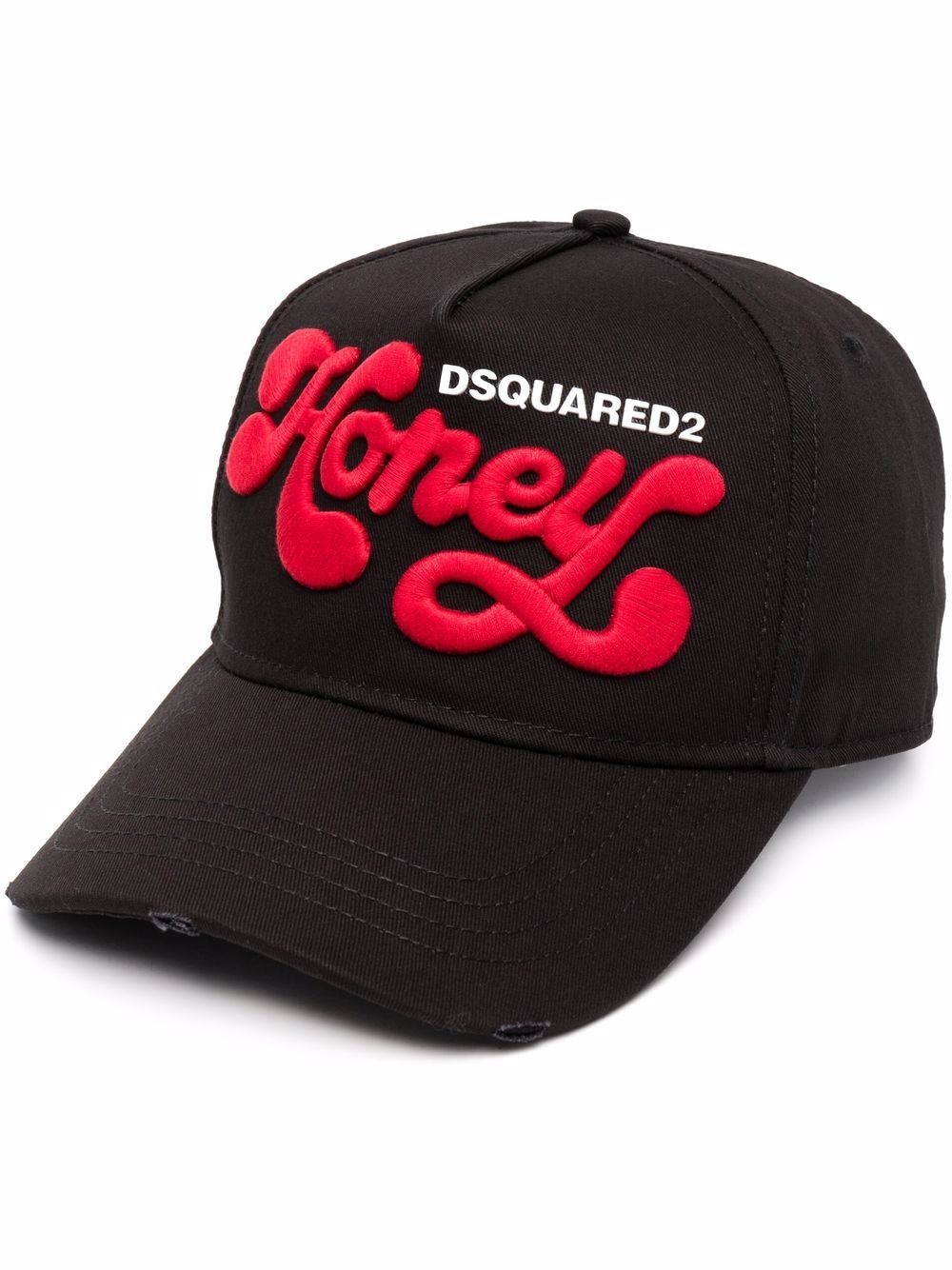 embroidered-logo baseball cap - 1