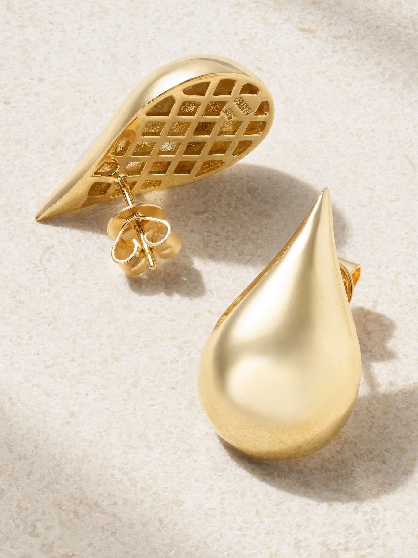 Water Droplet 14-karat gold earrings - 3