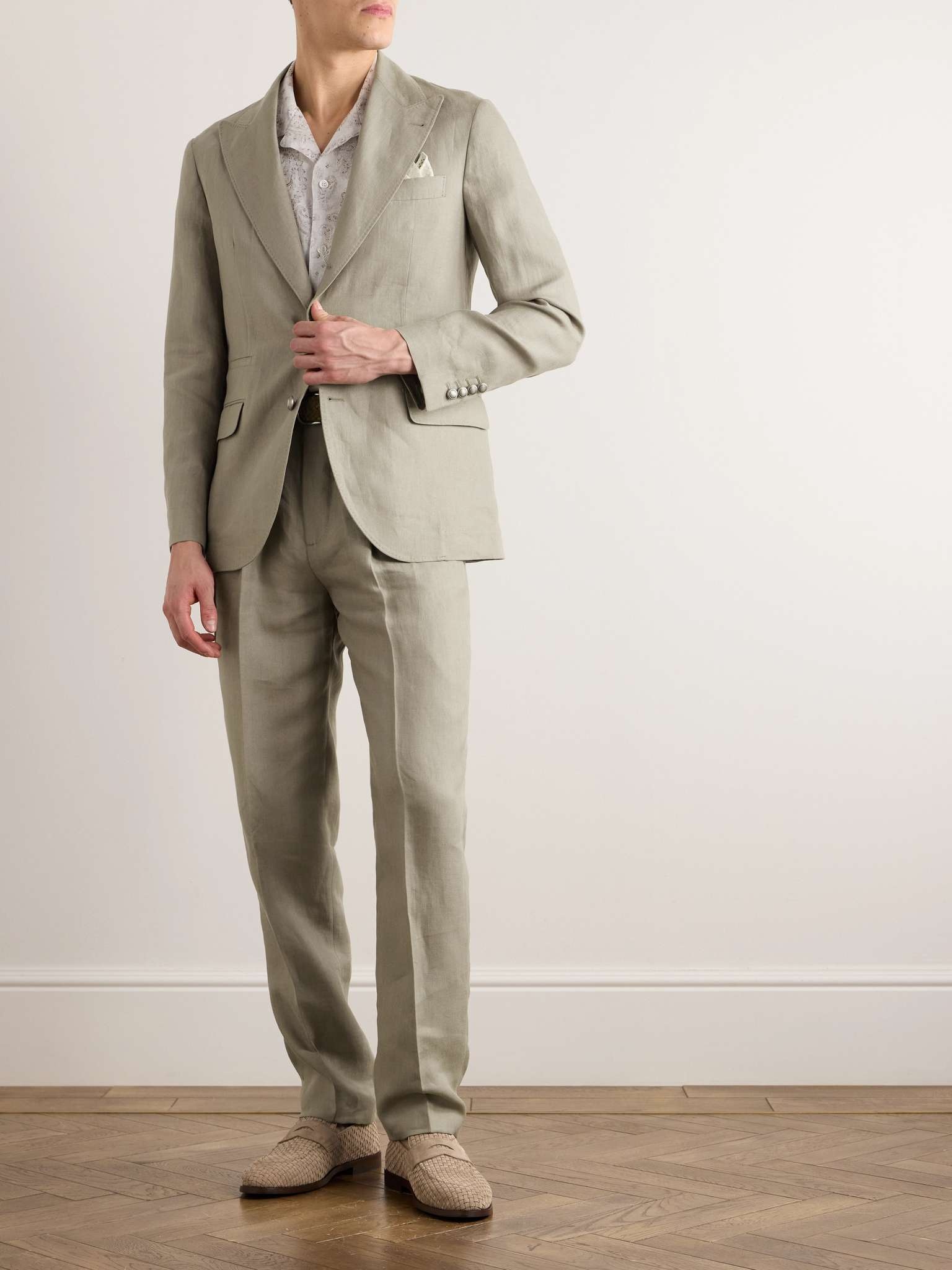 Herringbone Linen Suit - 2