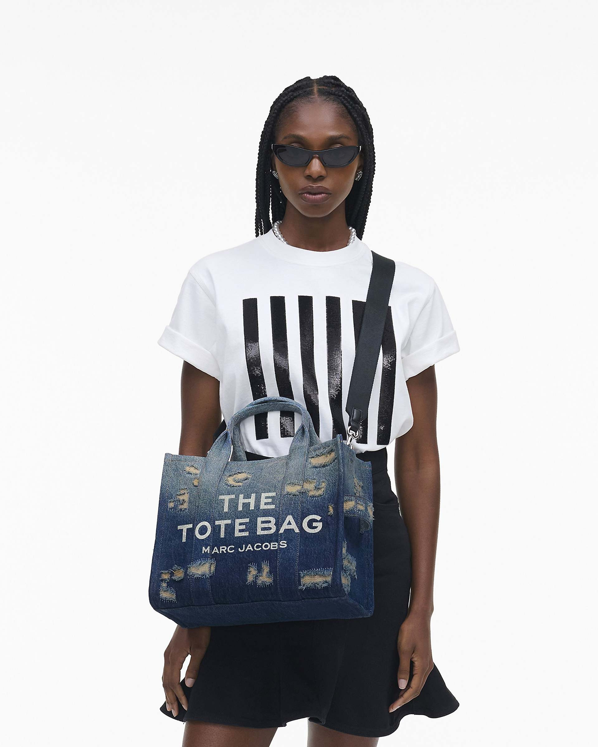 THE RIP AND REPAIR DENIM MEDIUM TOTE BAG - 2
