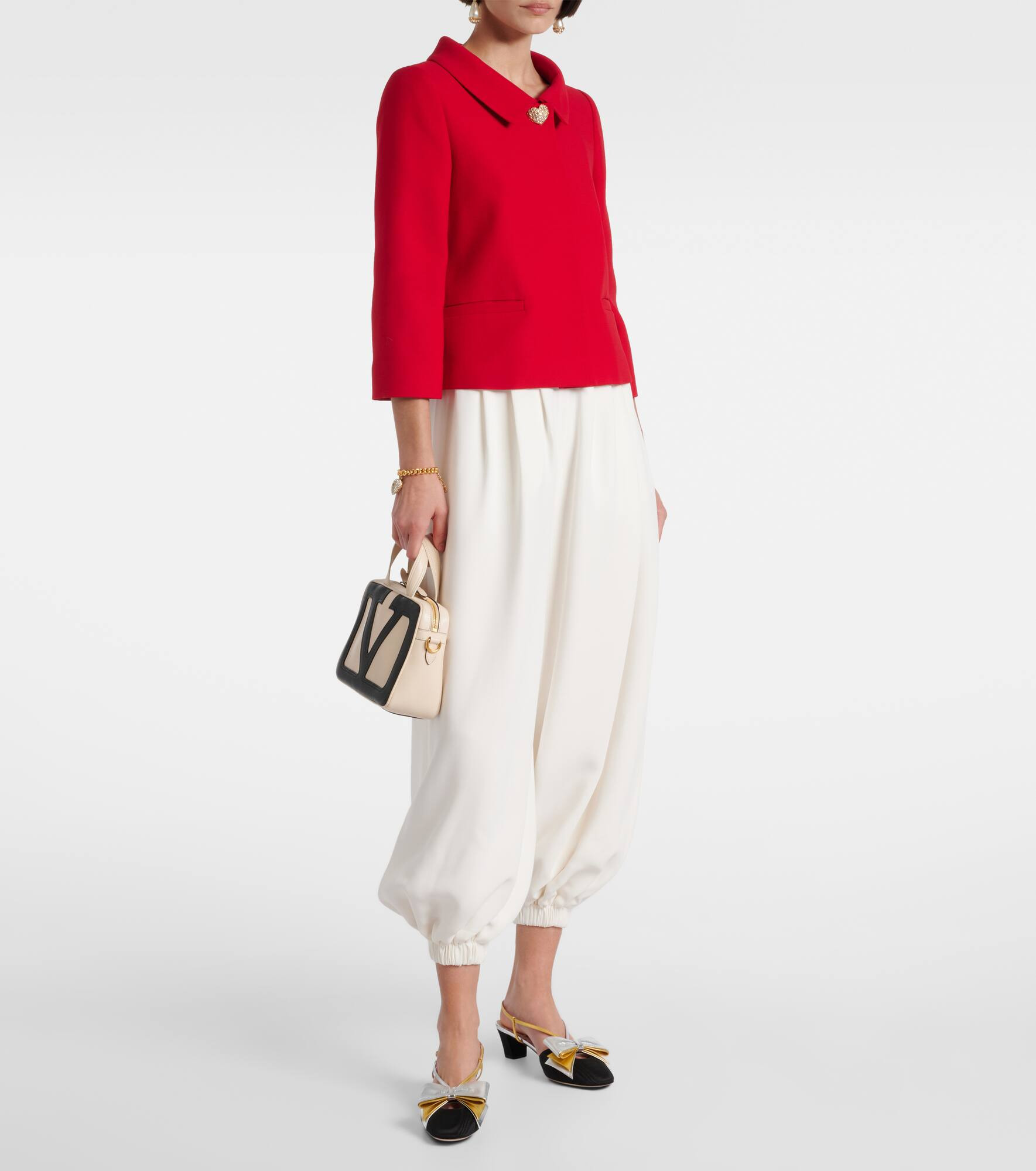 Cady Couture silk wide-leg pants - 2