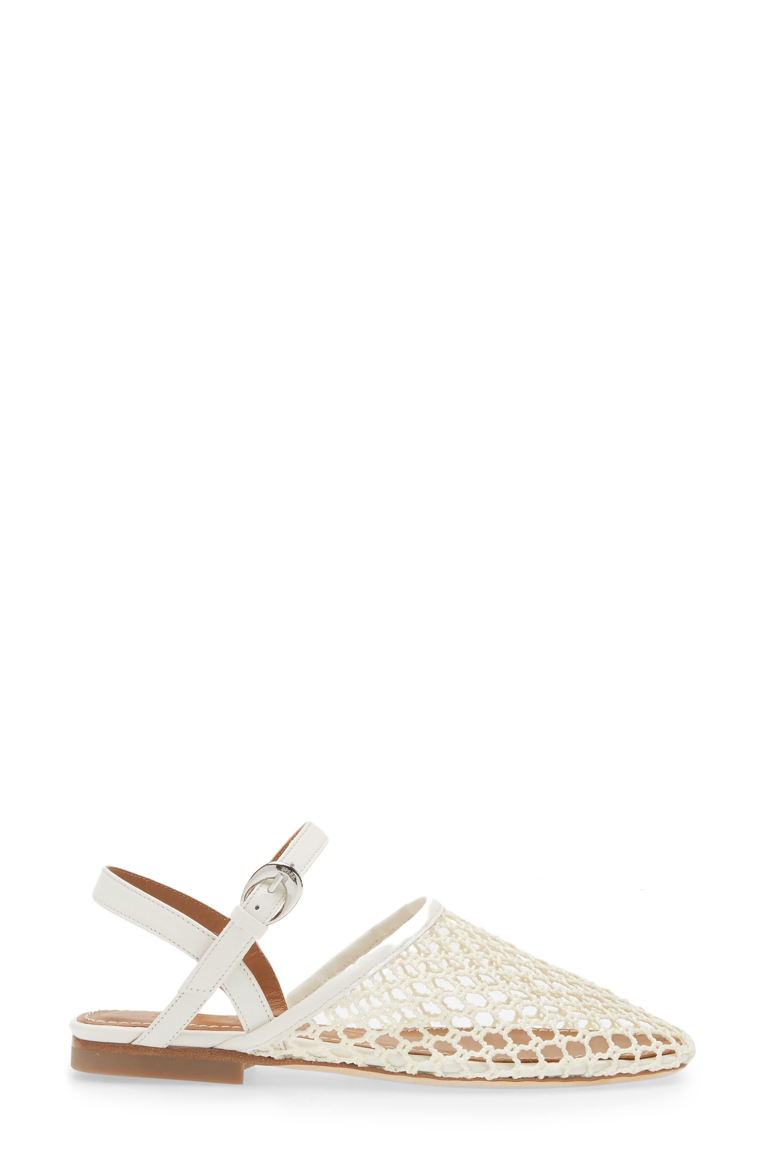 STAUD Rete Slingback Flat in Paper Netting at Nordstrom - 3