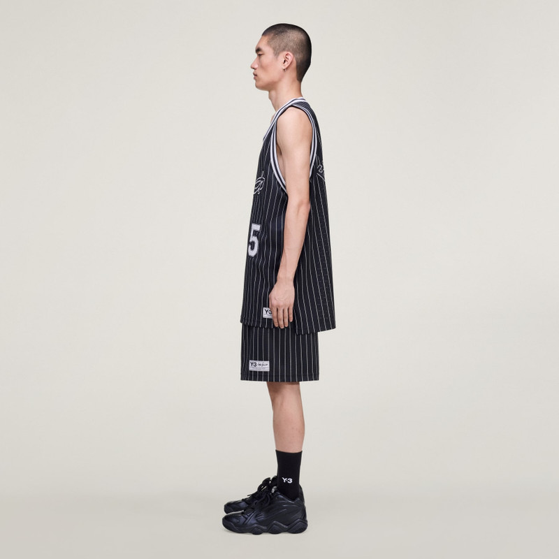Y-3 MESH PINSTRIPE SHORTS 4