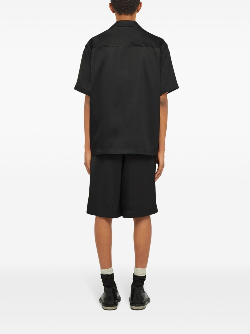 drawstring-waist shorts - 3