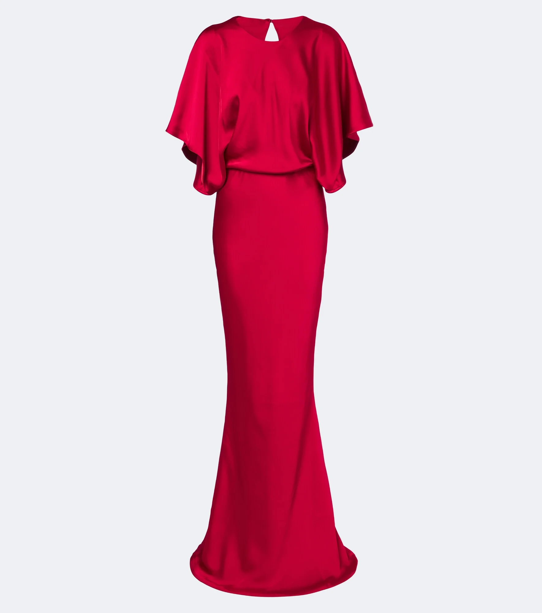 Reverse Obie draped satin gown - 1