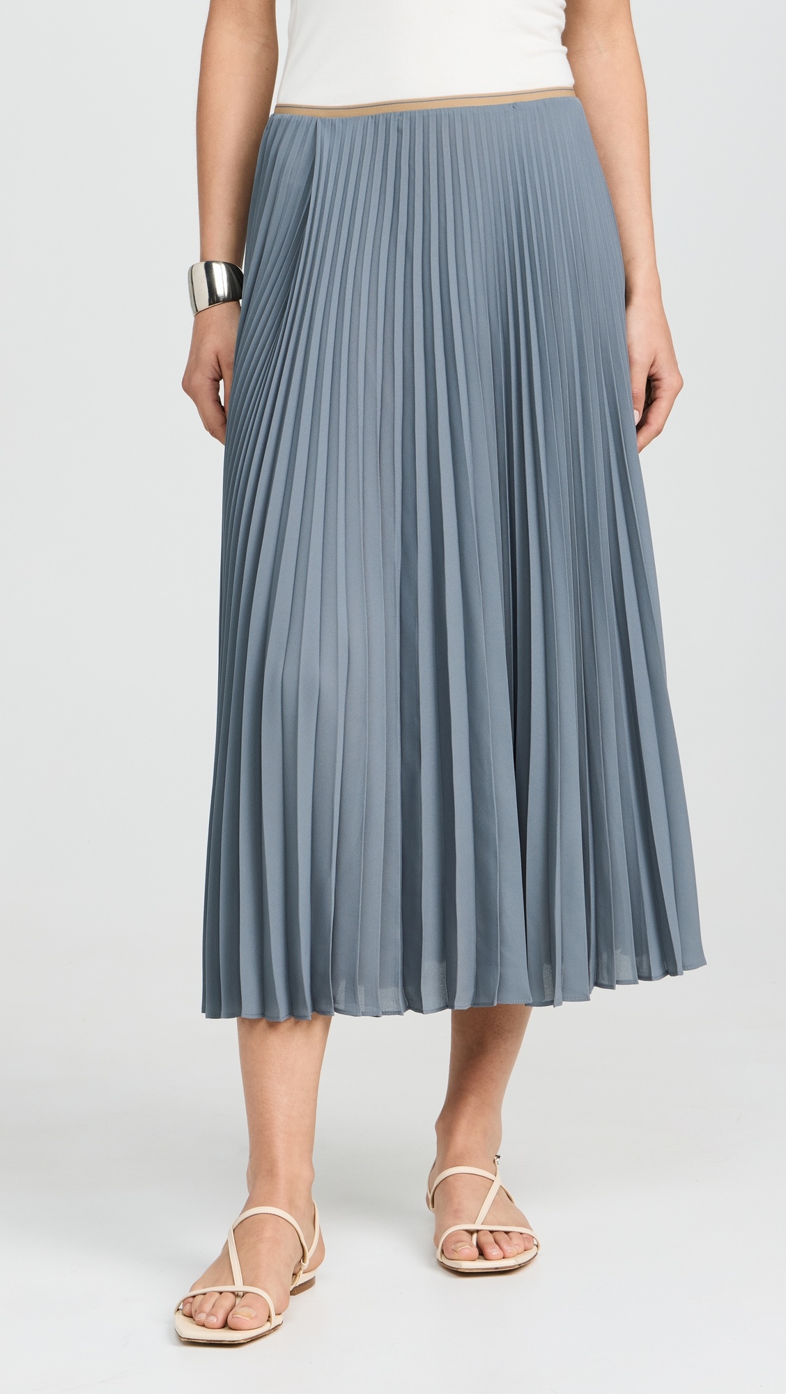 Draped Pleated Skirt - 6