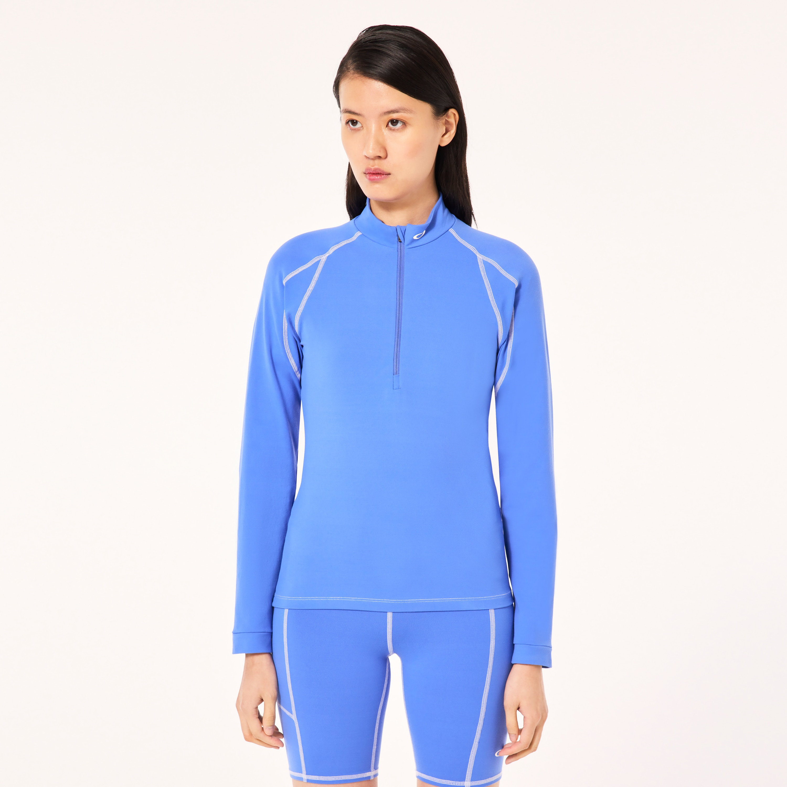 Woman Ribbed Qtr Zip - 8