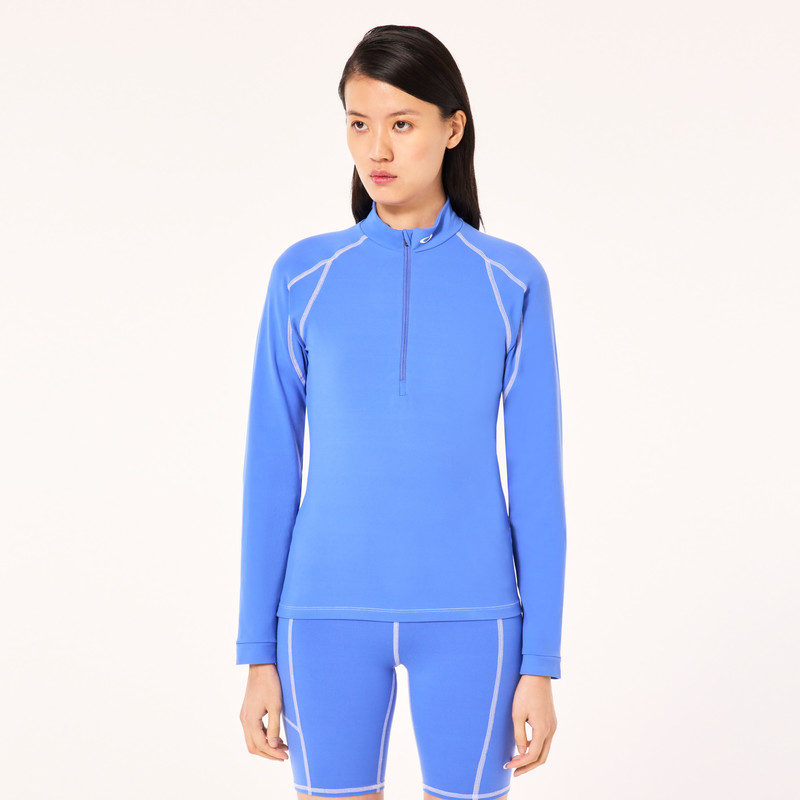 Woman Ribbed Qtr Zip 8