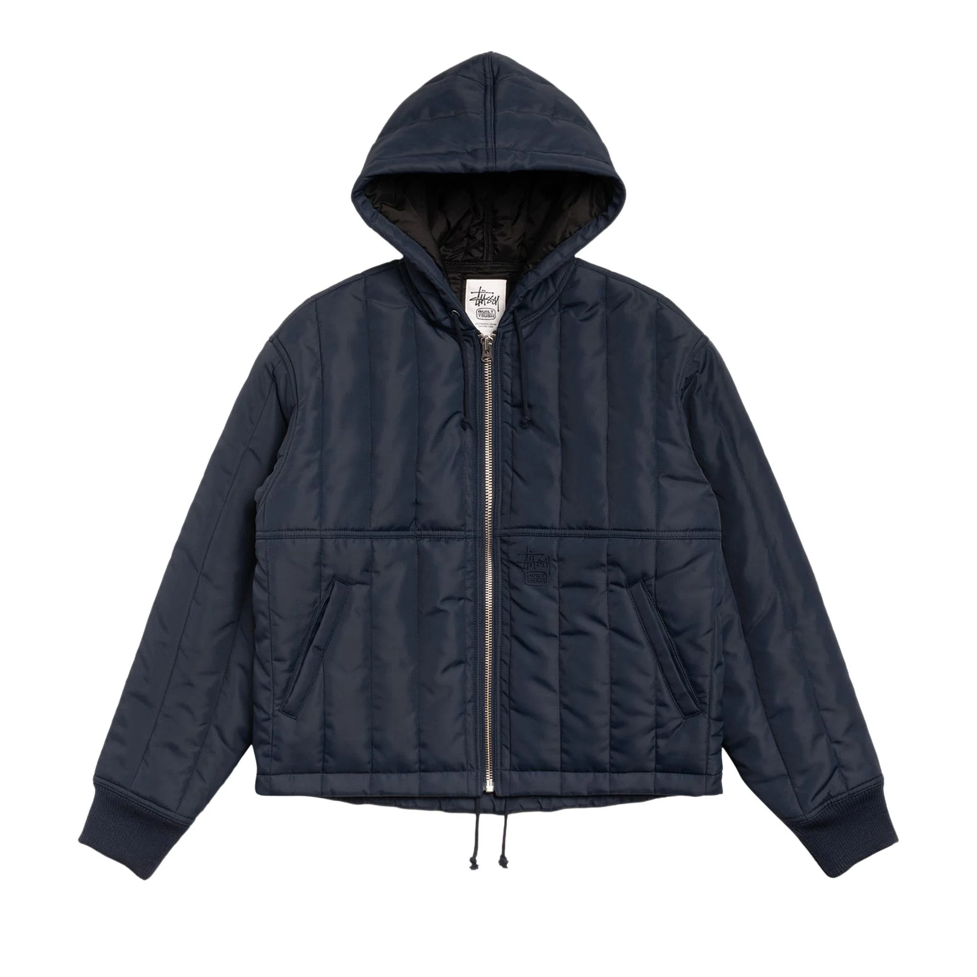 Stussy Quilted Nylon Work Jacket 'Navy' - 1