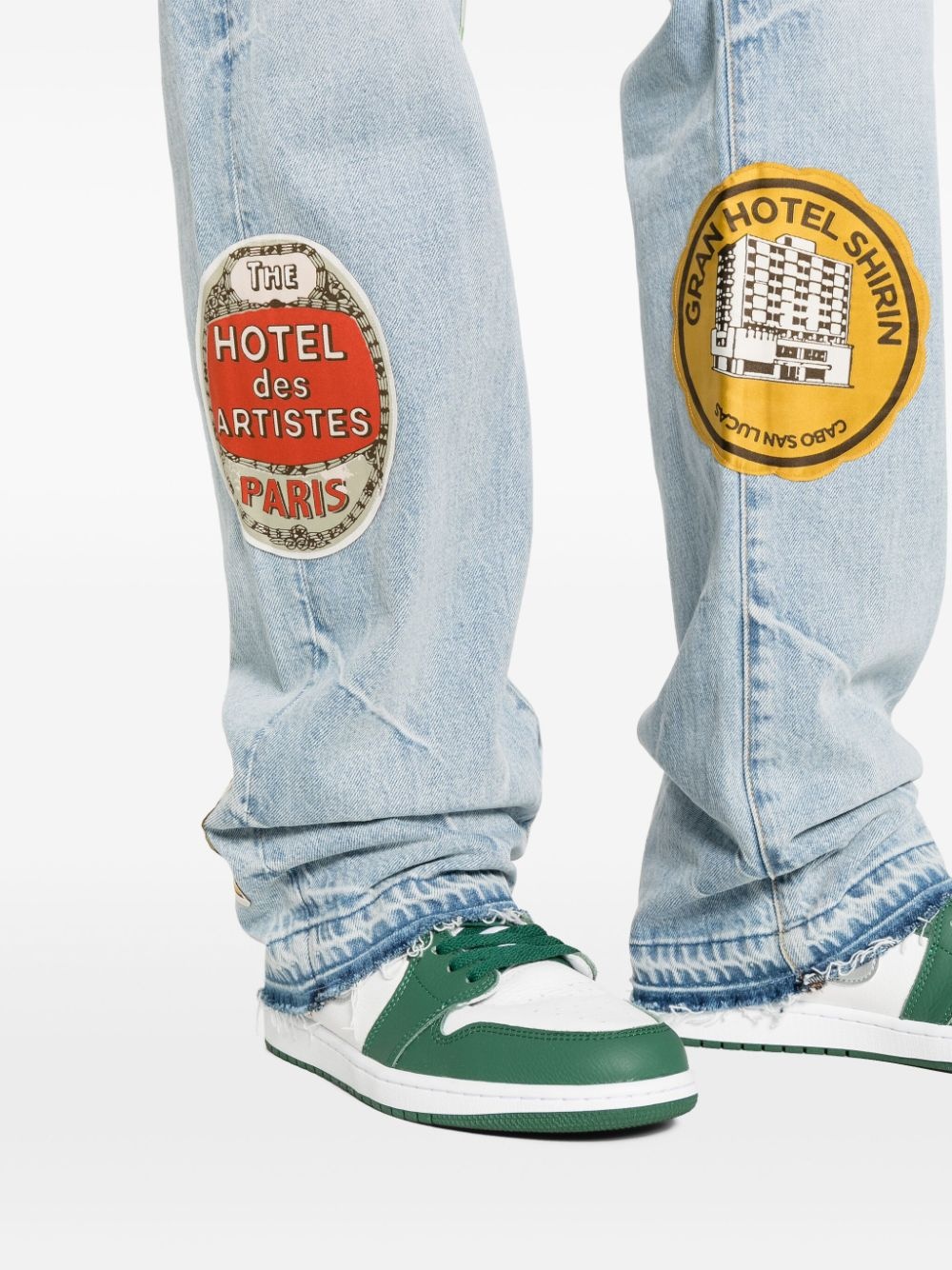 Travel Patch straight-leg jeans - 5