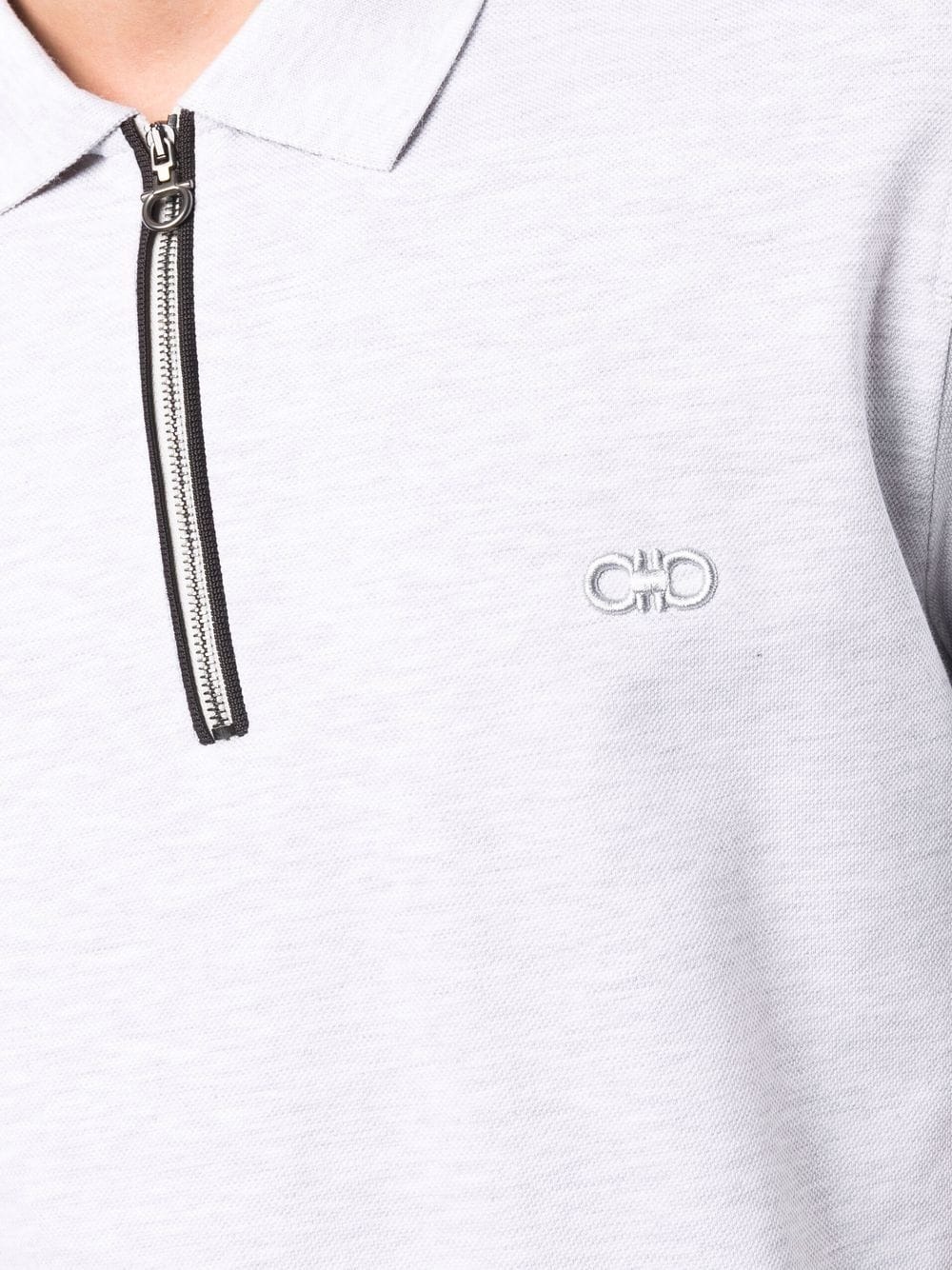 Gancini-logo polo shirt - 5