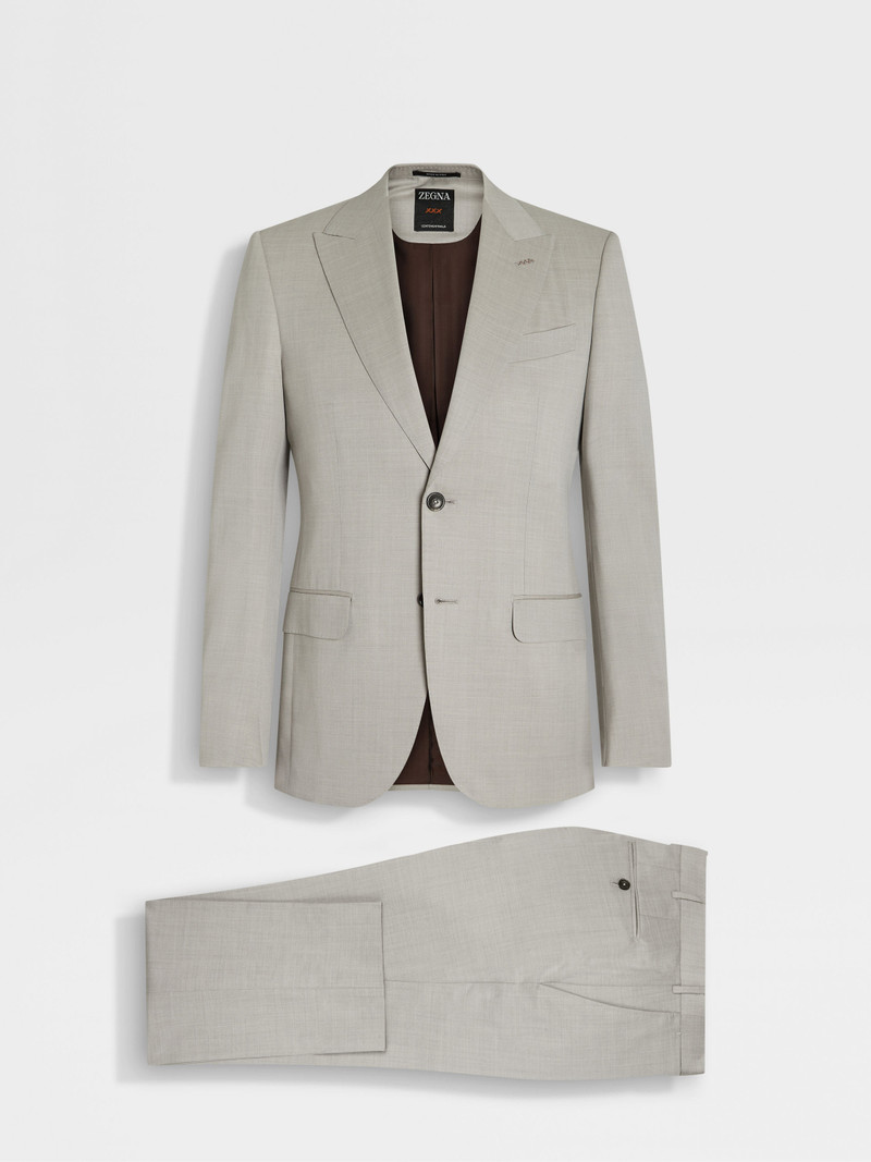 LIGHT BEIGE CENTOVENTIMILA WOOL SUIT 1