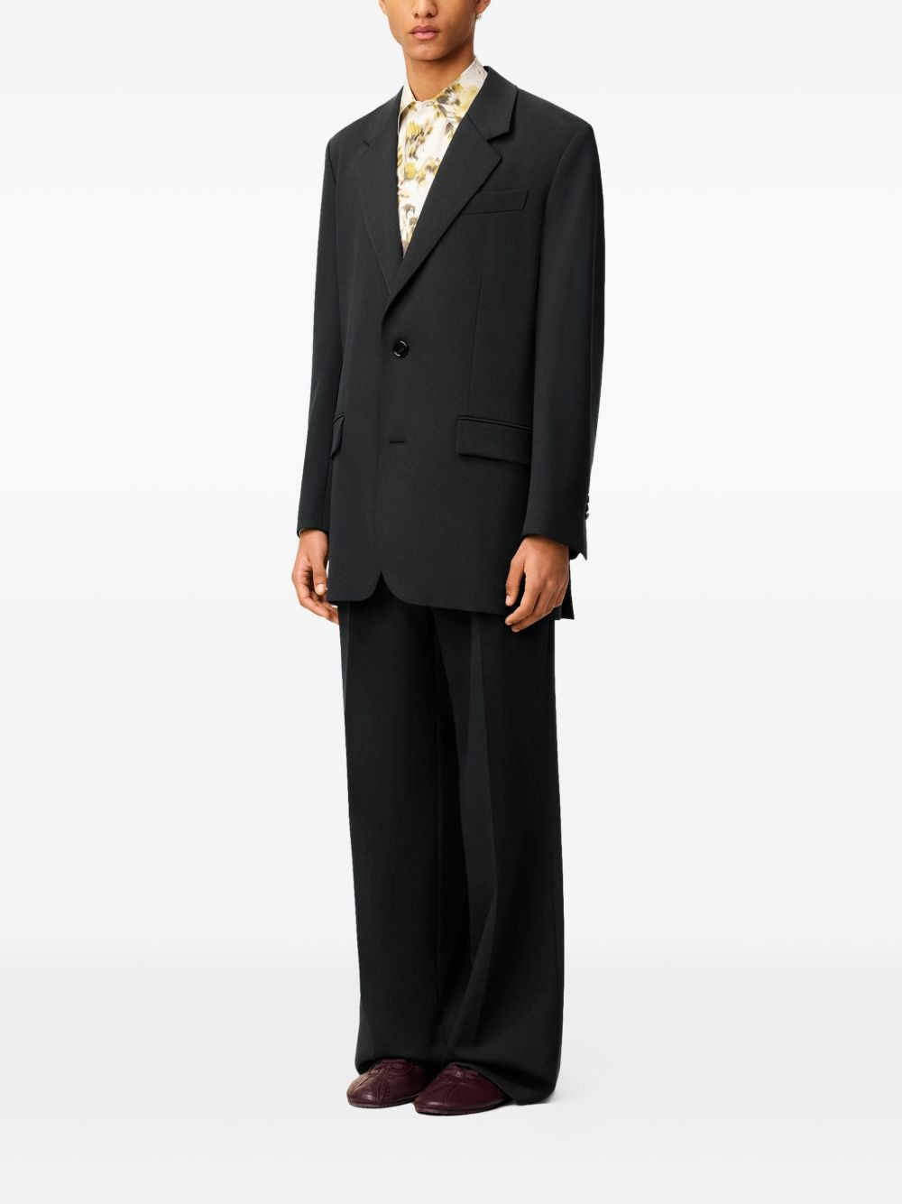 single-breasted wool jacket - 3