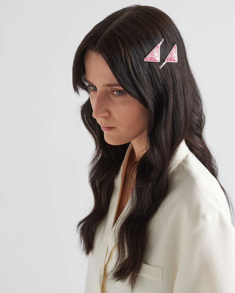 Prada Metal hair clips outlook