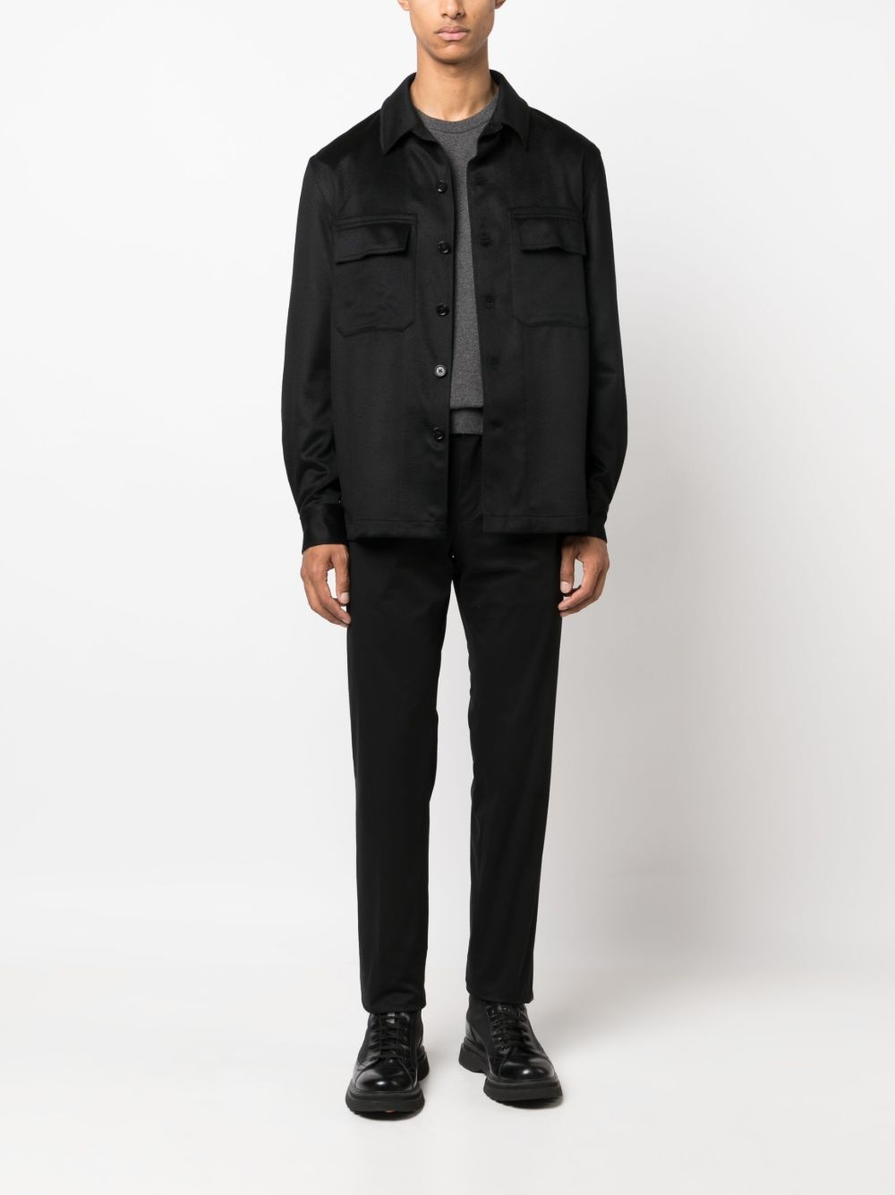 four-pocket cotton chinos - 2