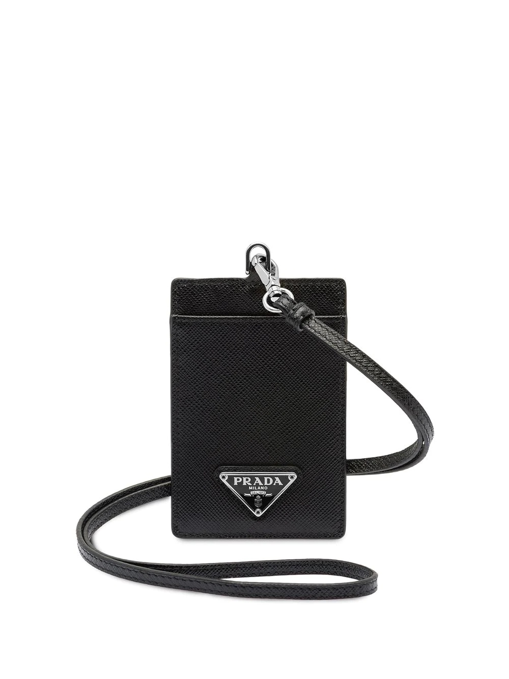 Saffiano leather badge holder - 1