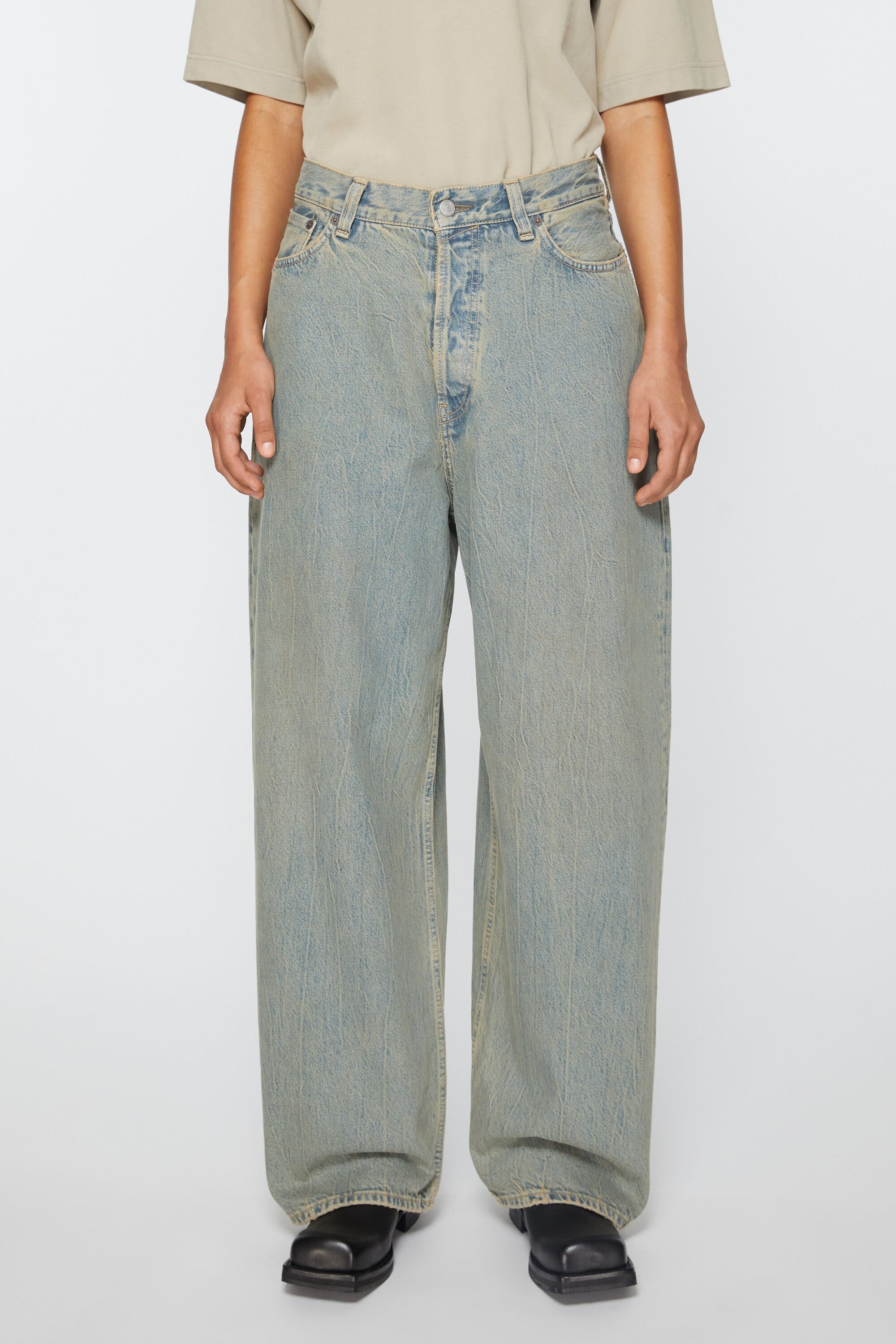 Acne Studios Super baggy fit jeans - 2023F - Blue/beige
