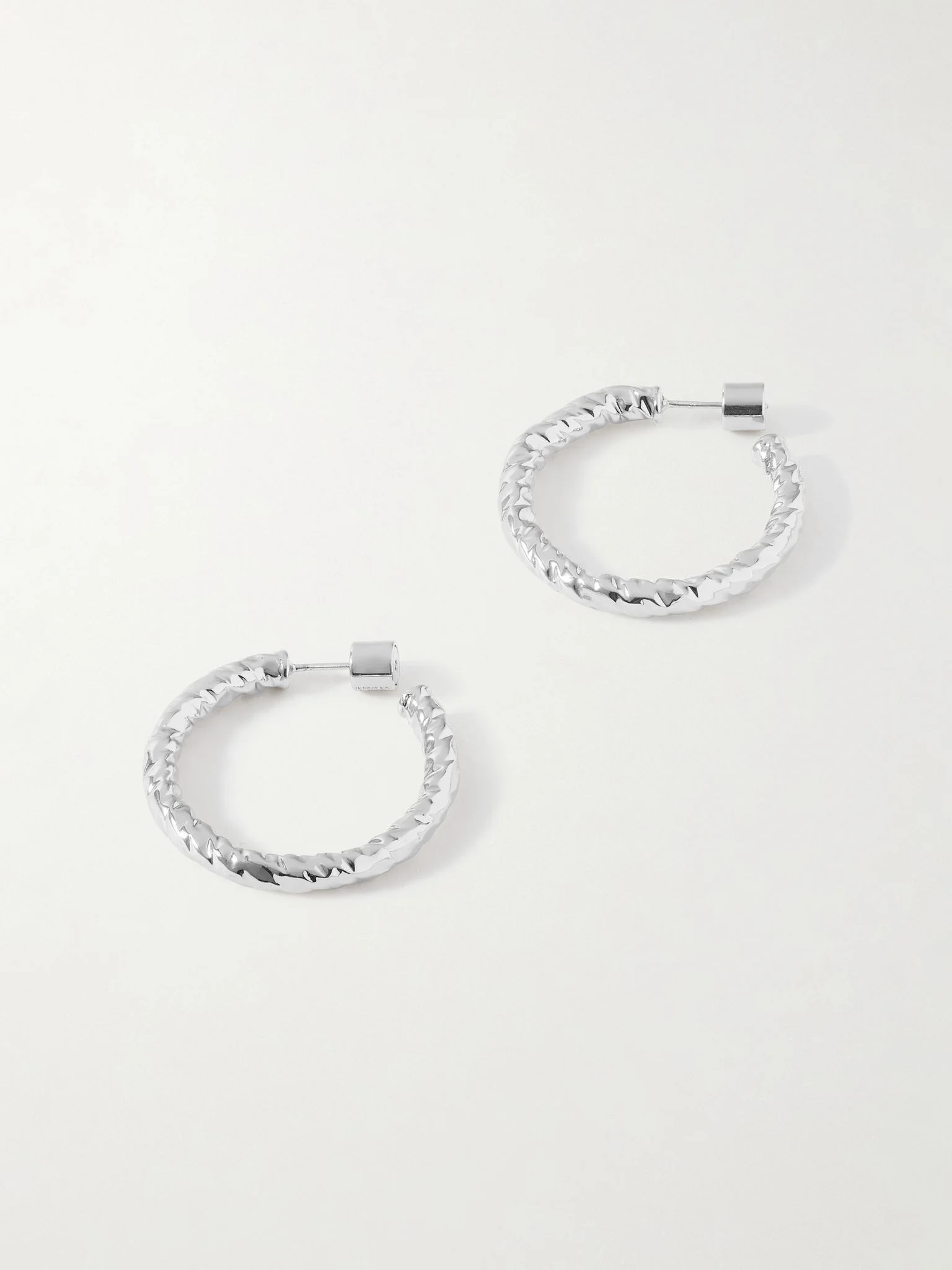 Hailey Mini silver-plated hoop earrings Silver - 1