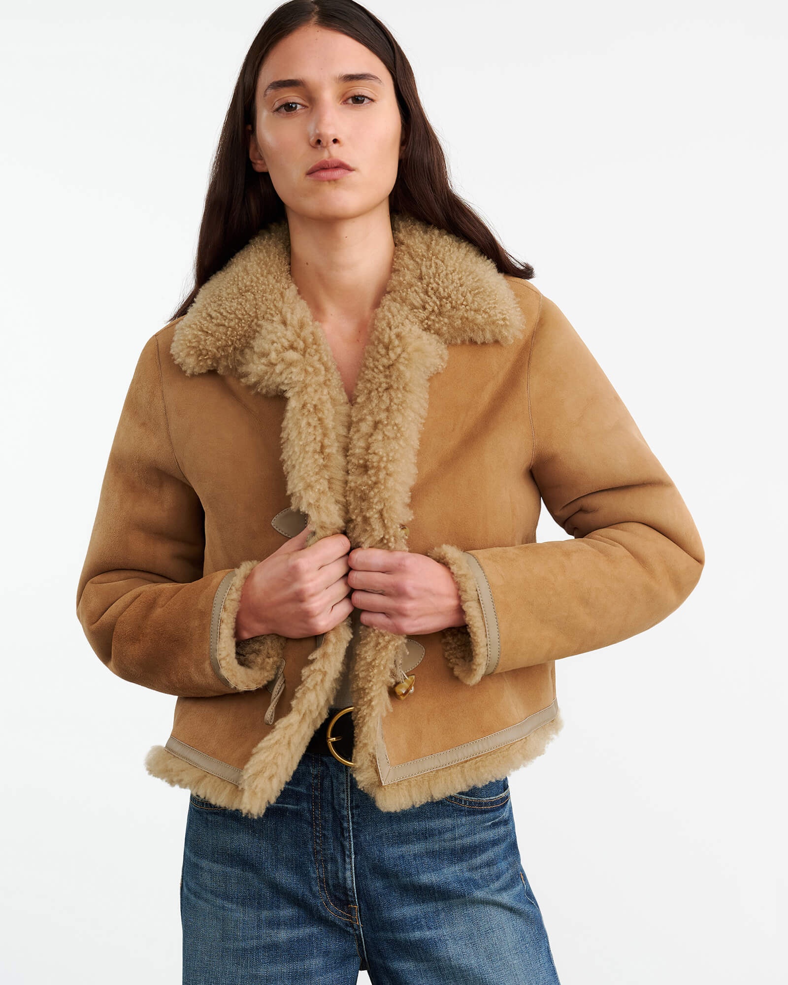 BENOITE SHEARLING JACKET - 4