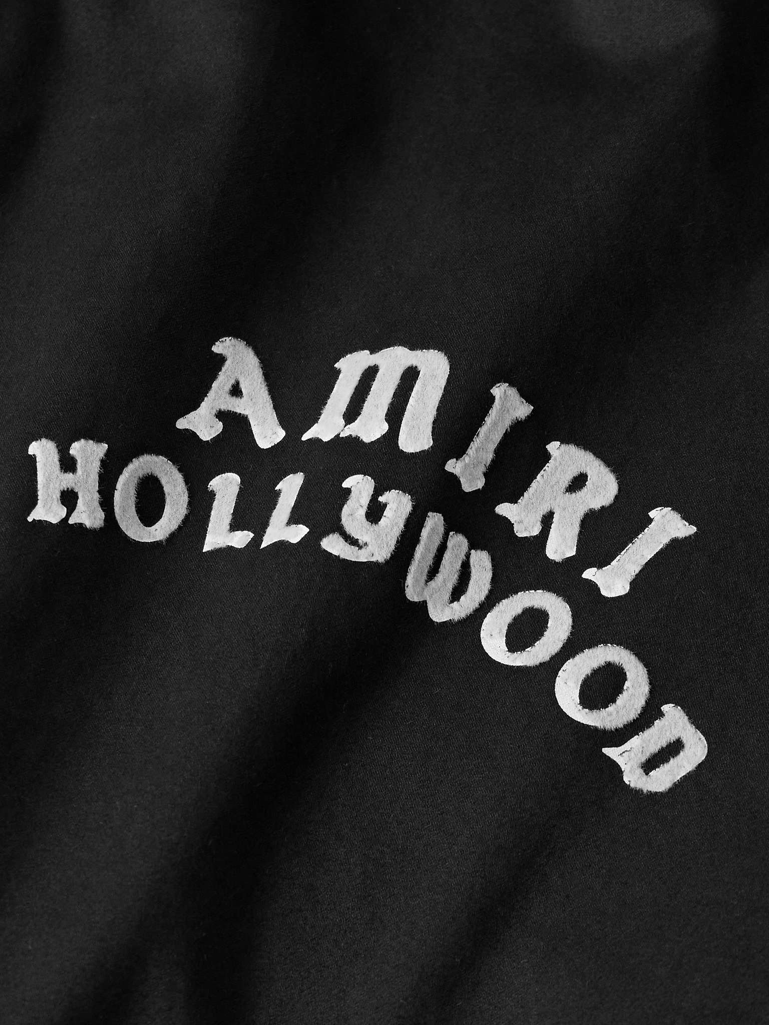 Logo-Flocked Cotton-Blend Blouson Jacket - 5