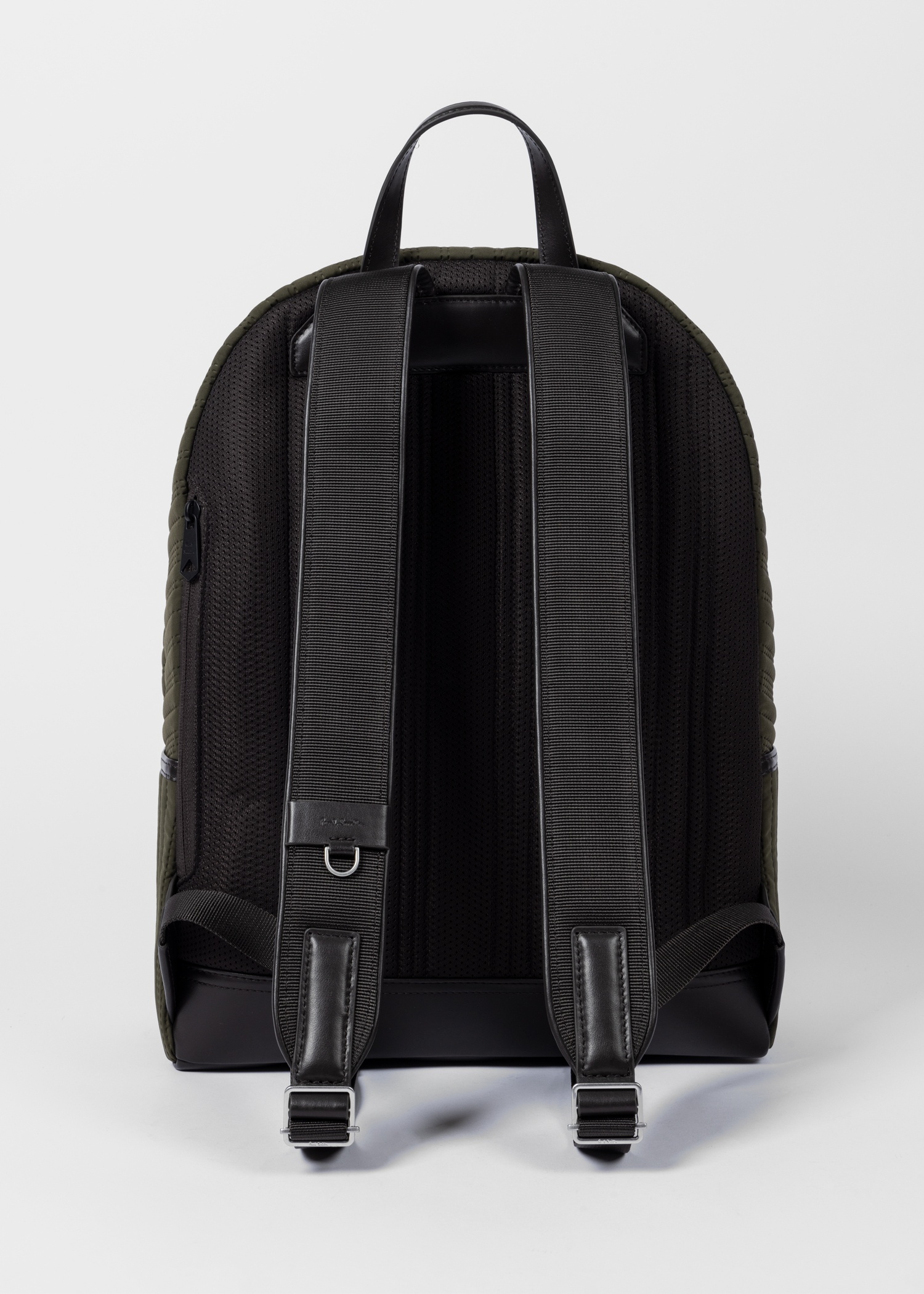 Khaki Quilted Backpack - 6