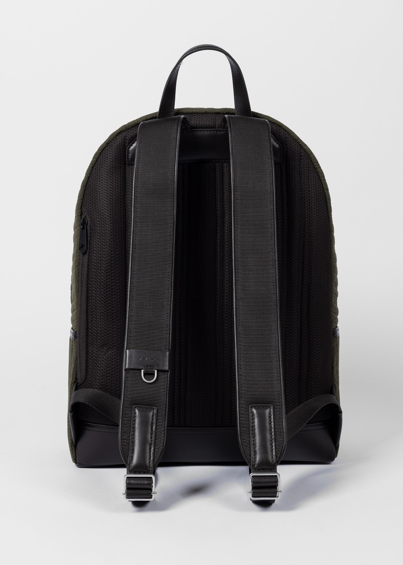 Khaki Quilted Backpack 6