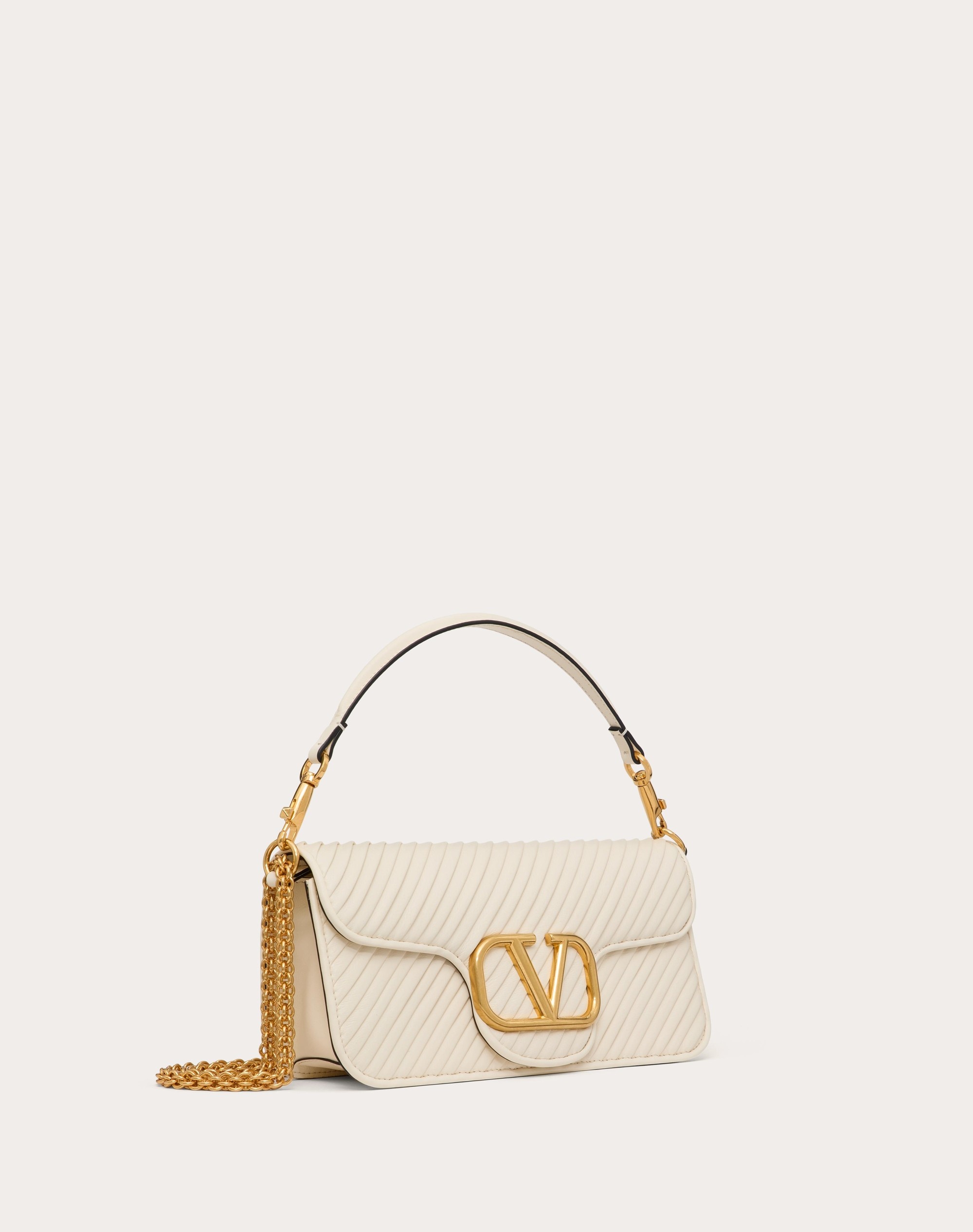 VALENTINO GARAVANI LOCÒ SHOULDER BAG IN PLEATED NAPPA - 3