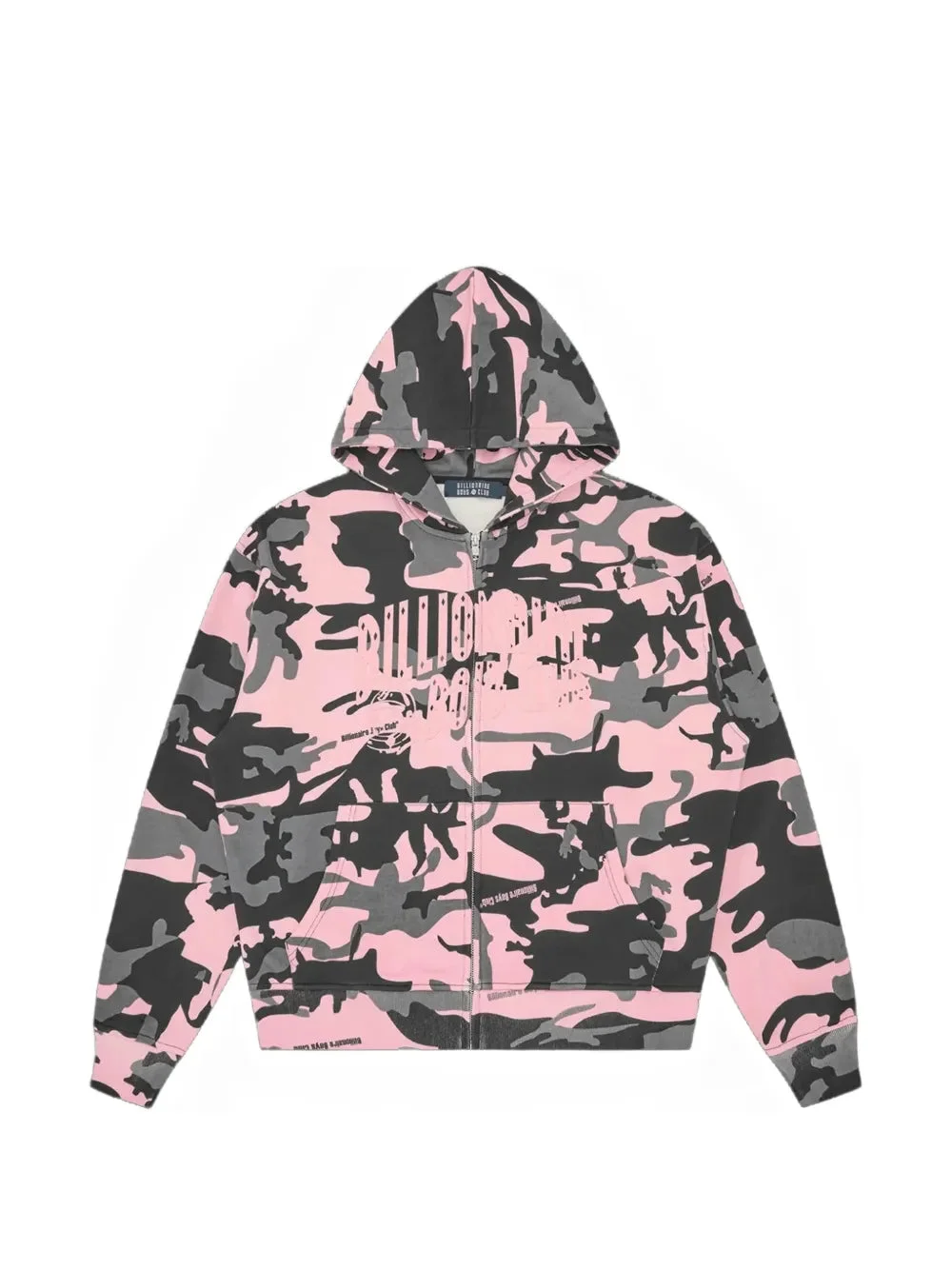 CAMOUFLAGE-PRINT ZIP-UP HOODIE - 1