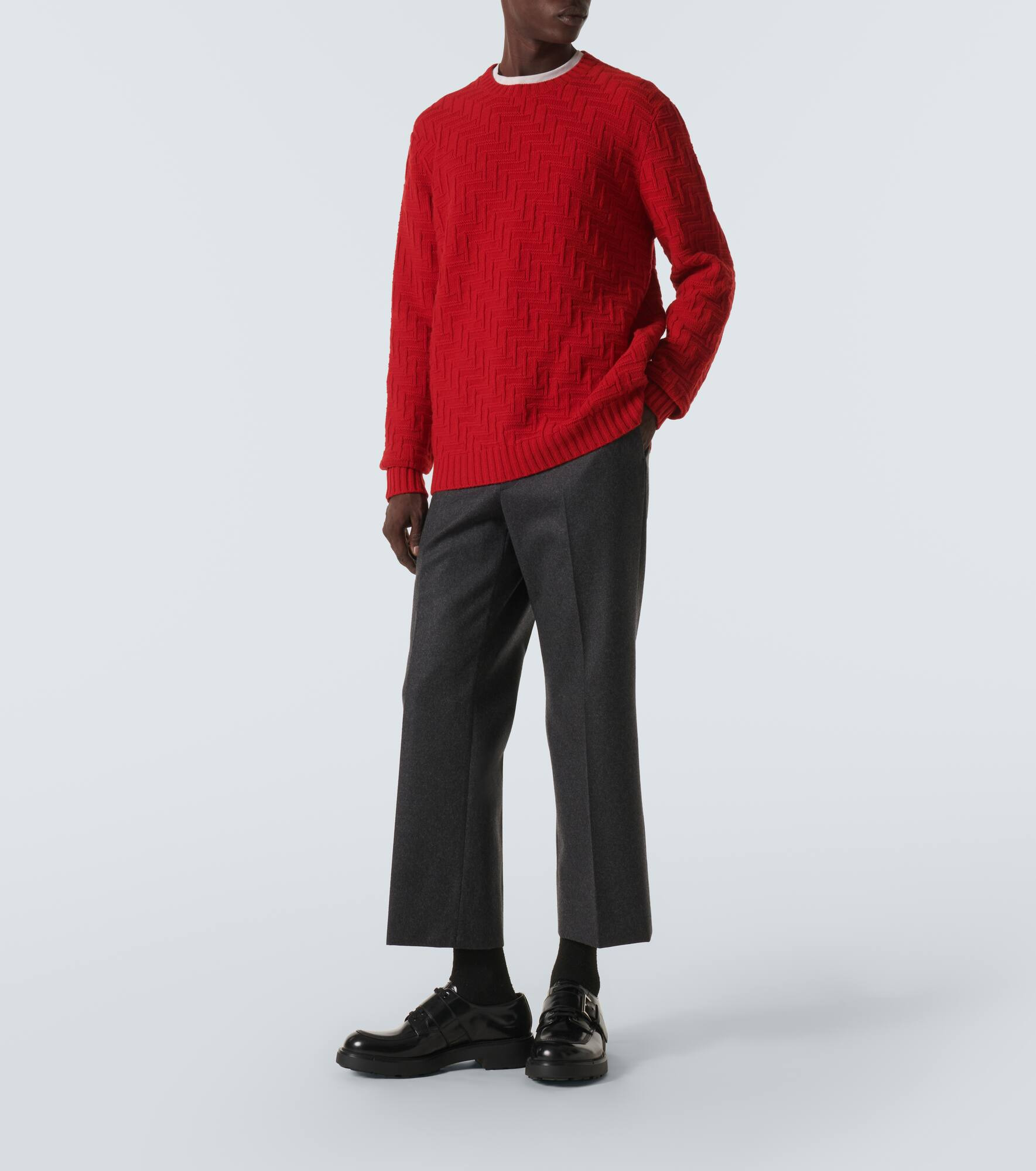 3D-knit wool and cashmere sweater - 2