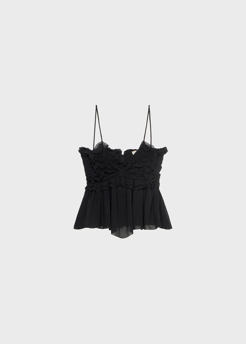 GEORGETTE TOP WITH RUFFLES AND FLOUNCES 1