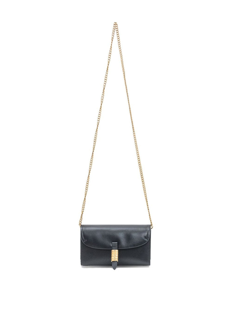 PINKO leather chain-strap shoulder bag outlook