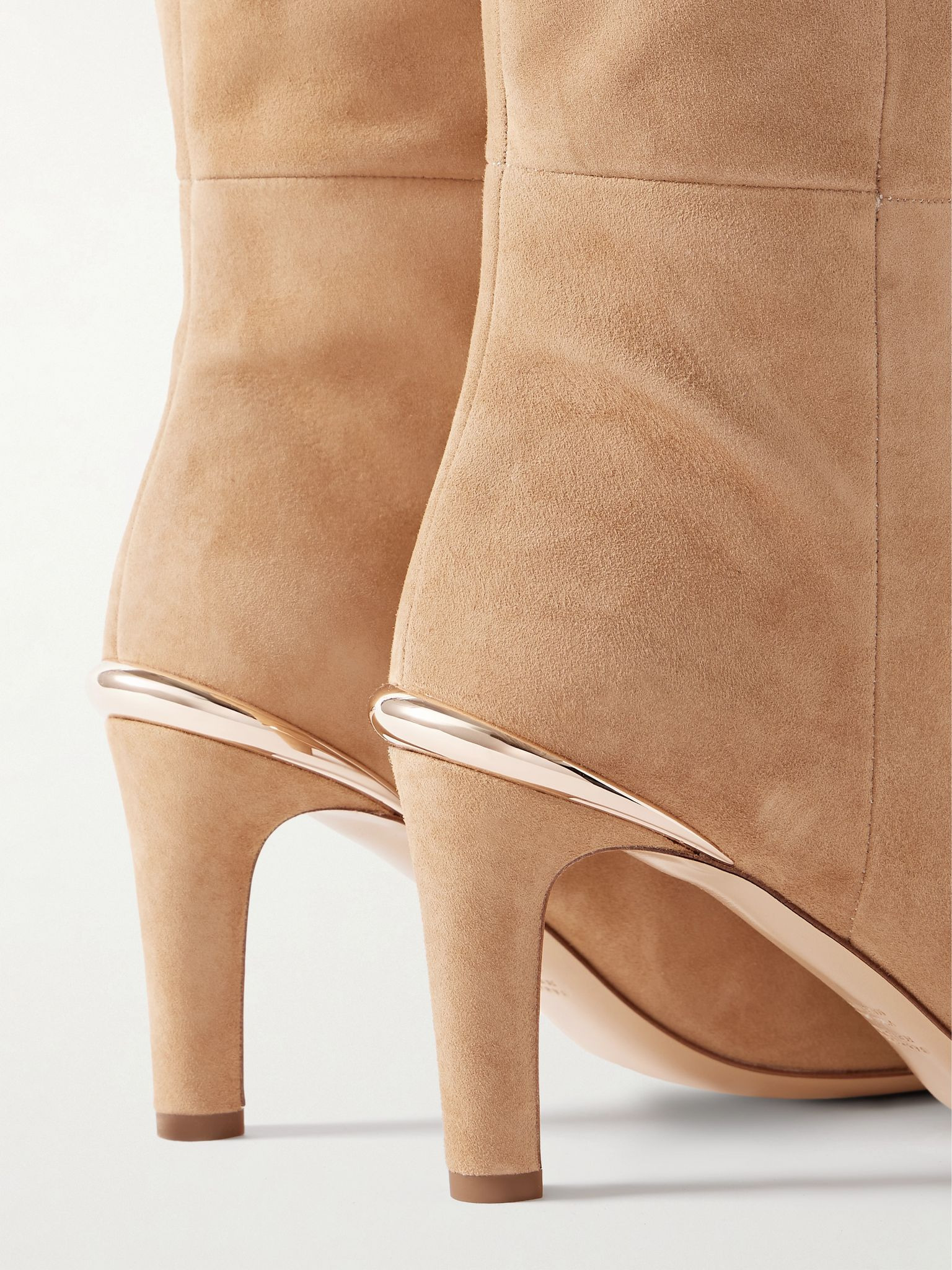 Aura suede knee boots Sand - 4