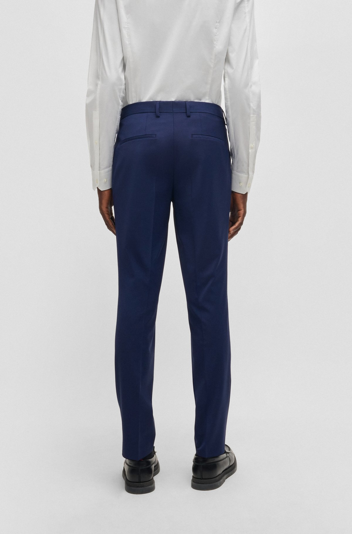 SLIM-FIT TROUSERS IN PERFORMANCE-STRETCH WOOL - 3