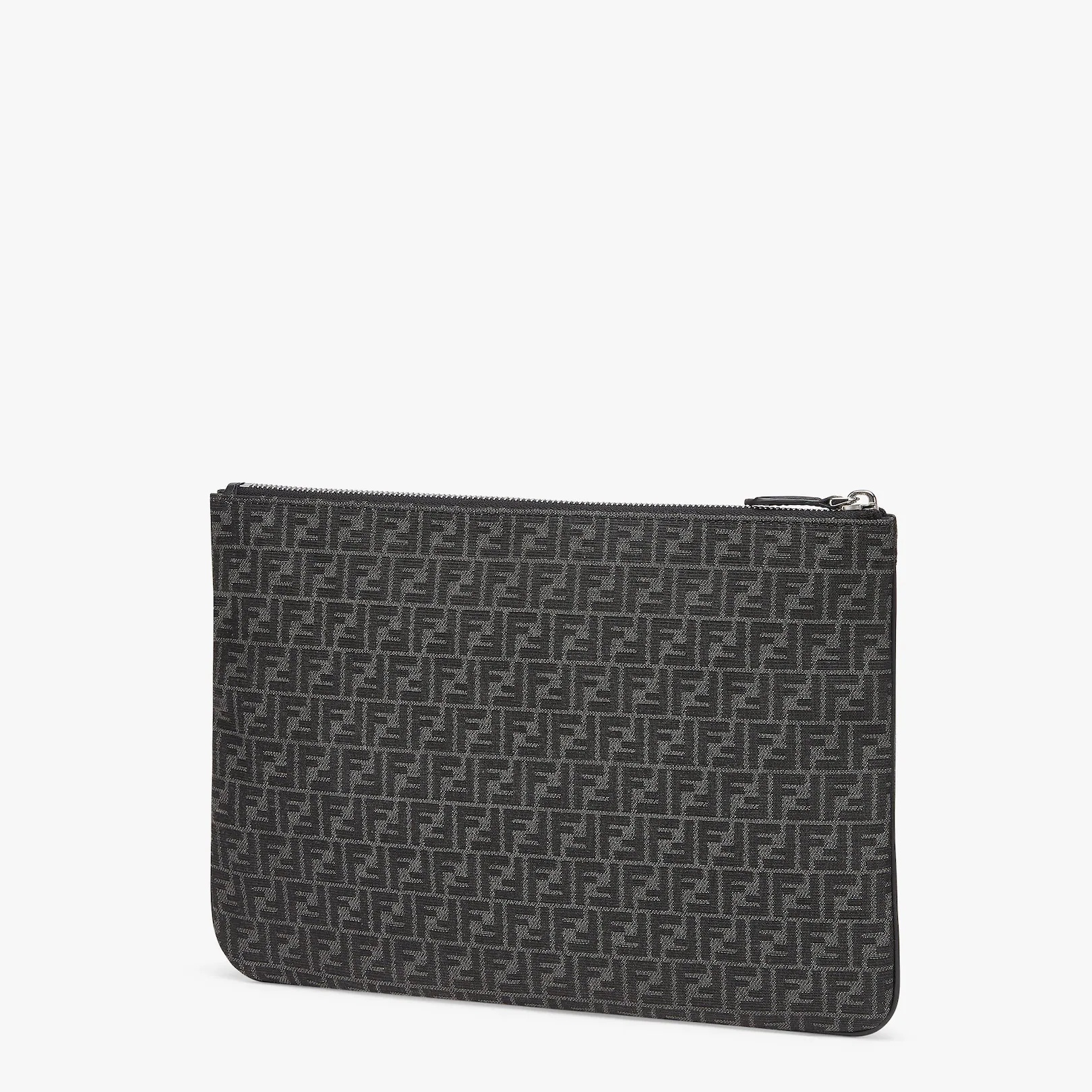 Medium-sized pouch with zip fastening. The interior has six card slots. Made of recycled fabric with - 2