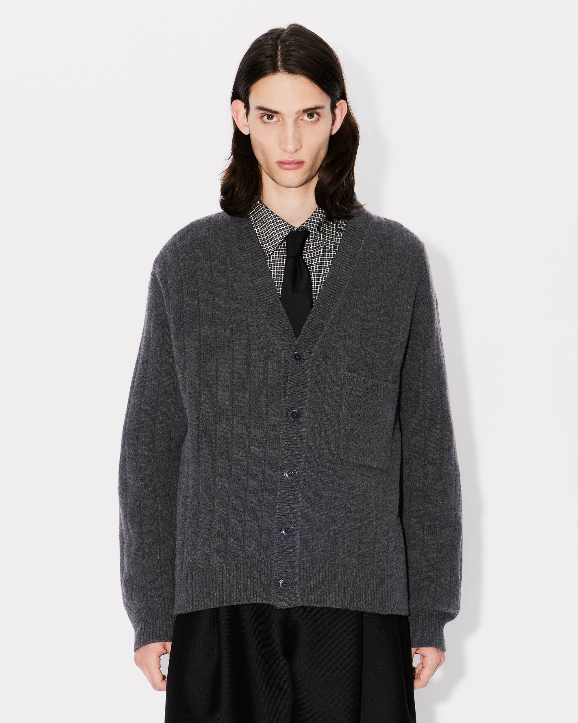 Embroidered cashwool cardigan - 3