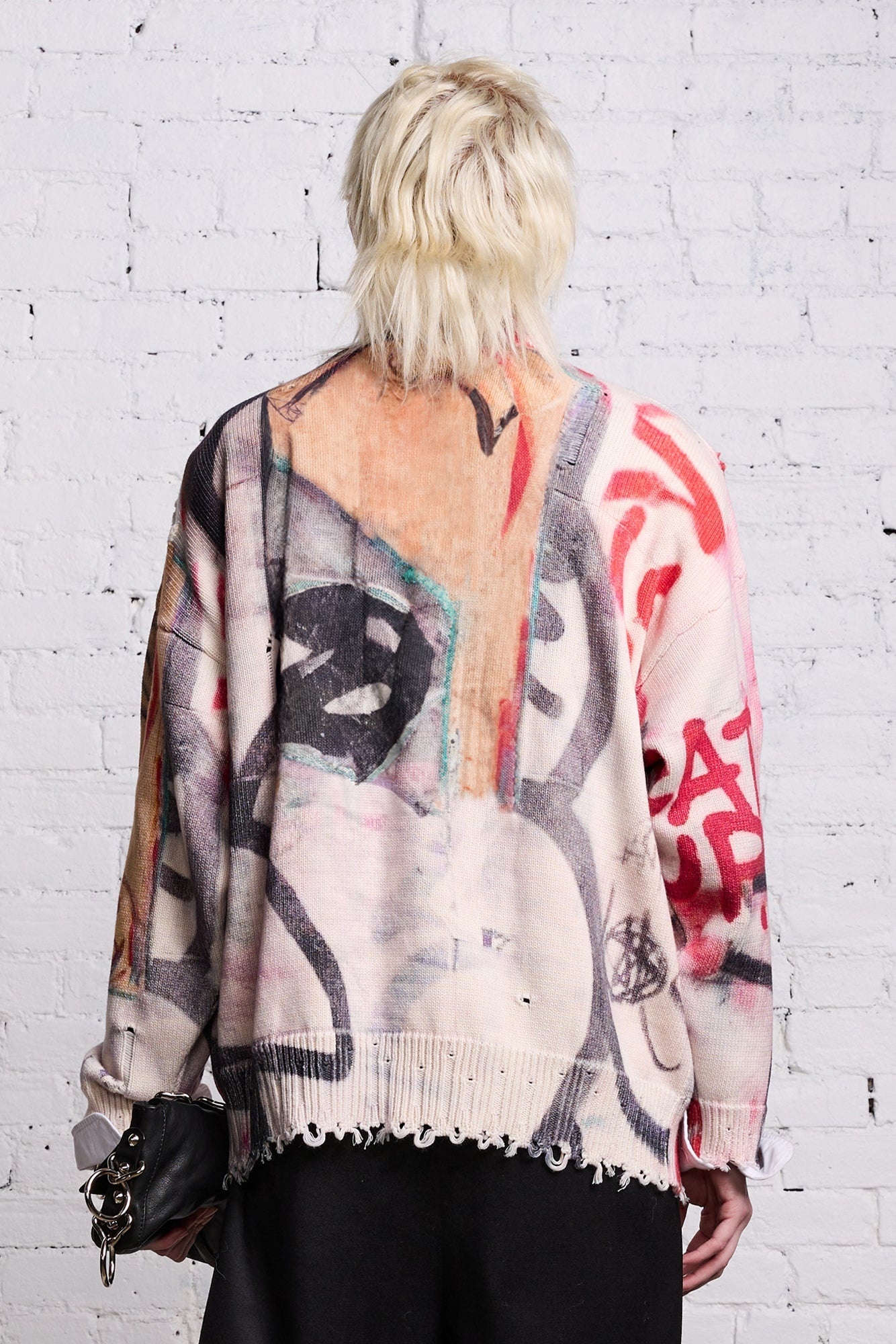 OVERSIZED SWEATER - ABSTRACT PRINT - 5