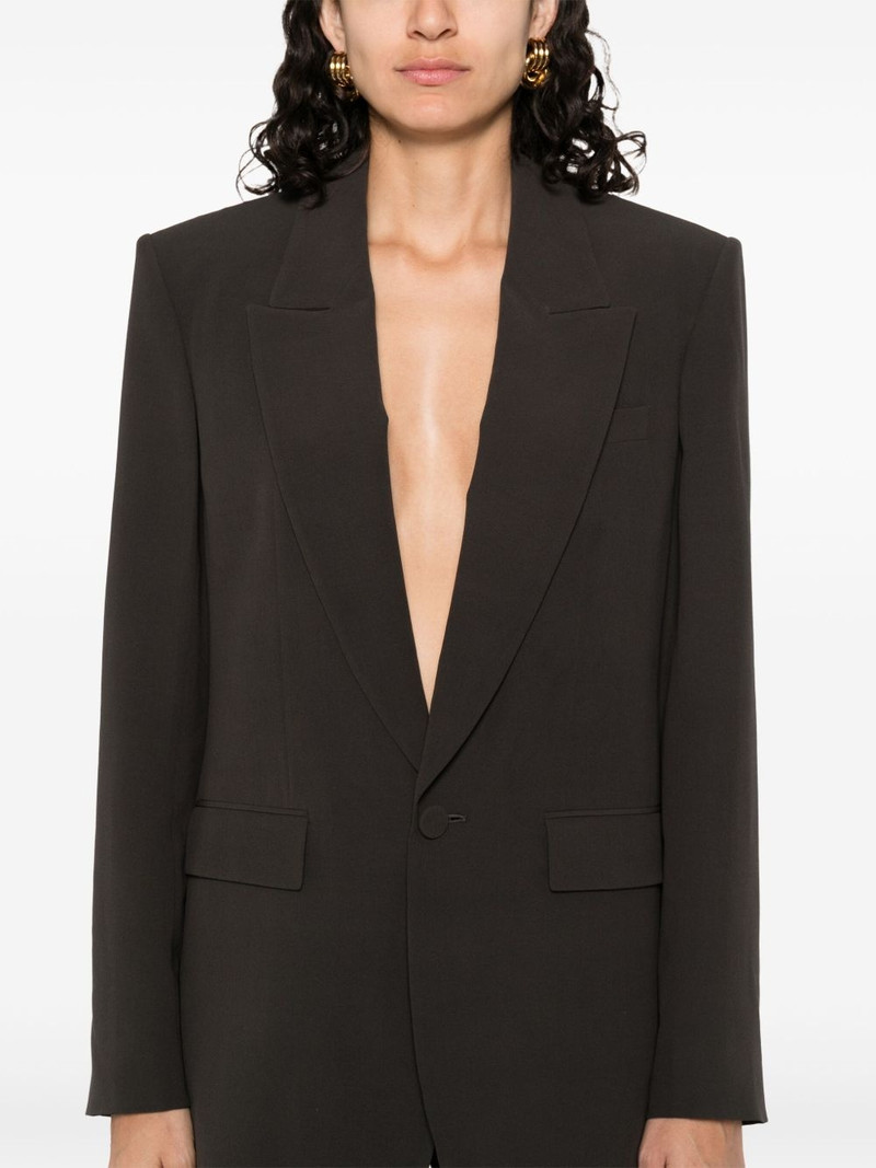 silk single-breasted blazer 5
