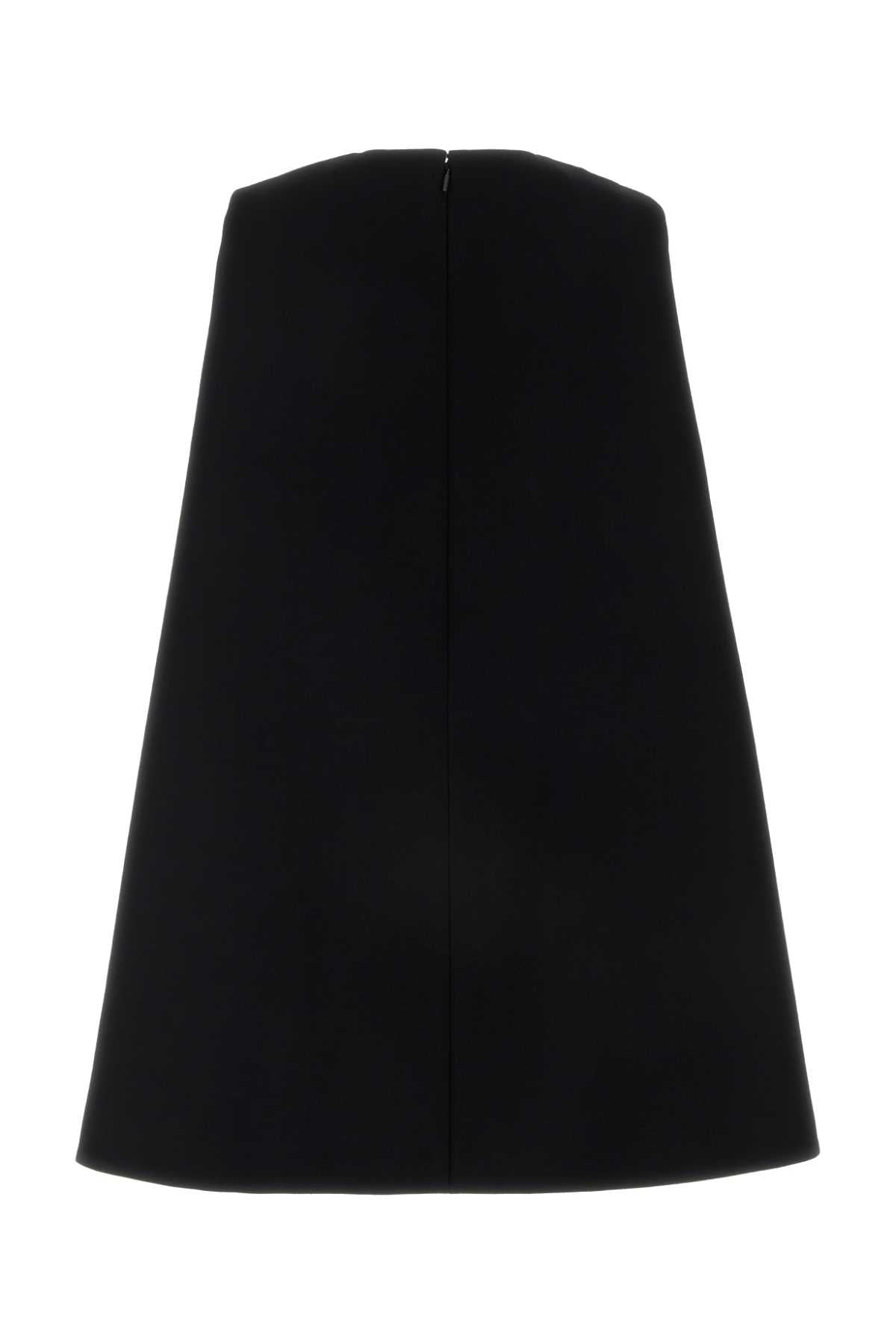 Gucci Women Black Wool Mini Dress - 2